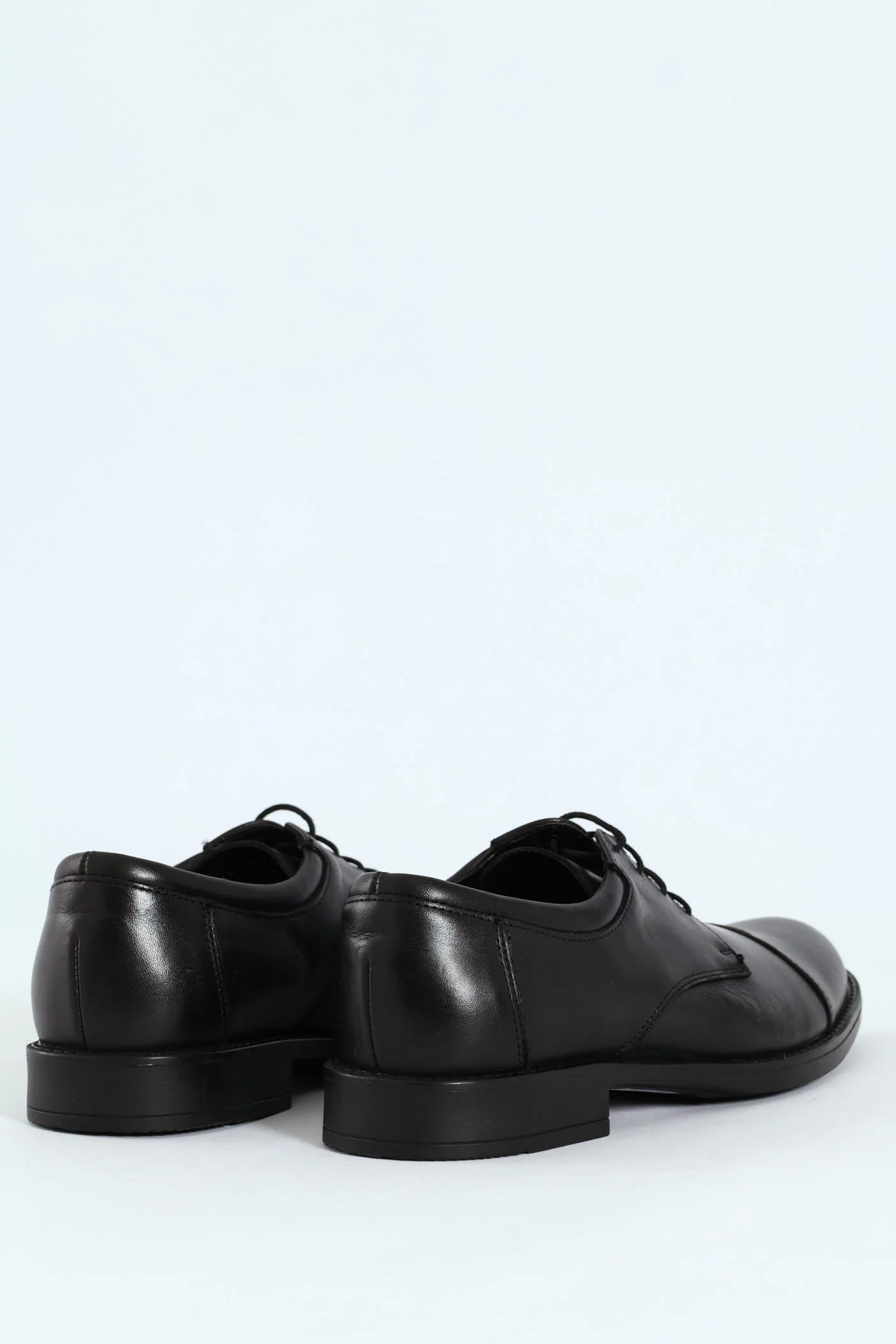 Toe Cap Formal Derby Shoe - Black - Image 4