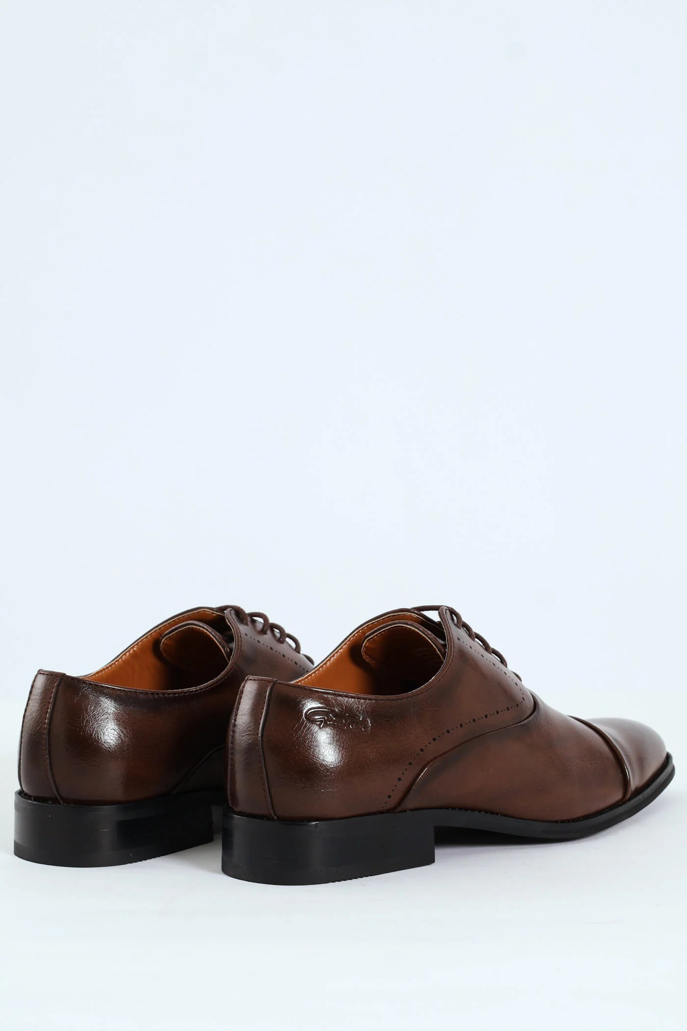 Toe Cap Oxford Shoe - Brown - Image 5
