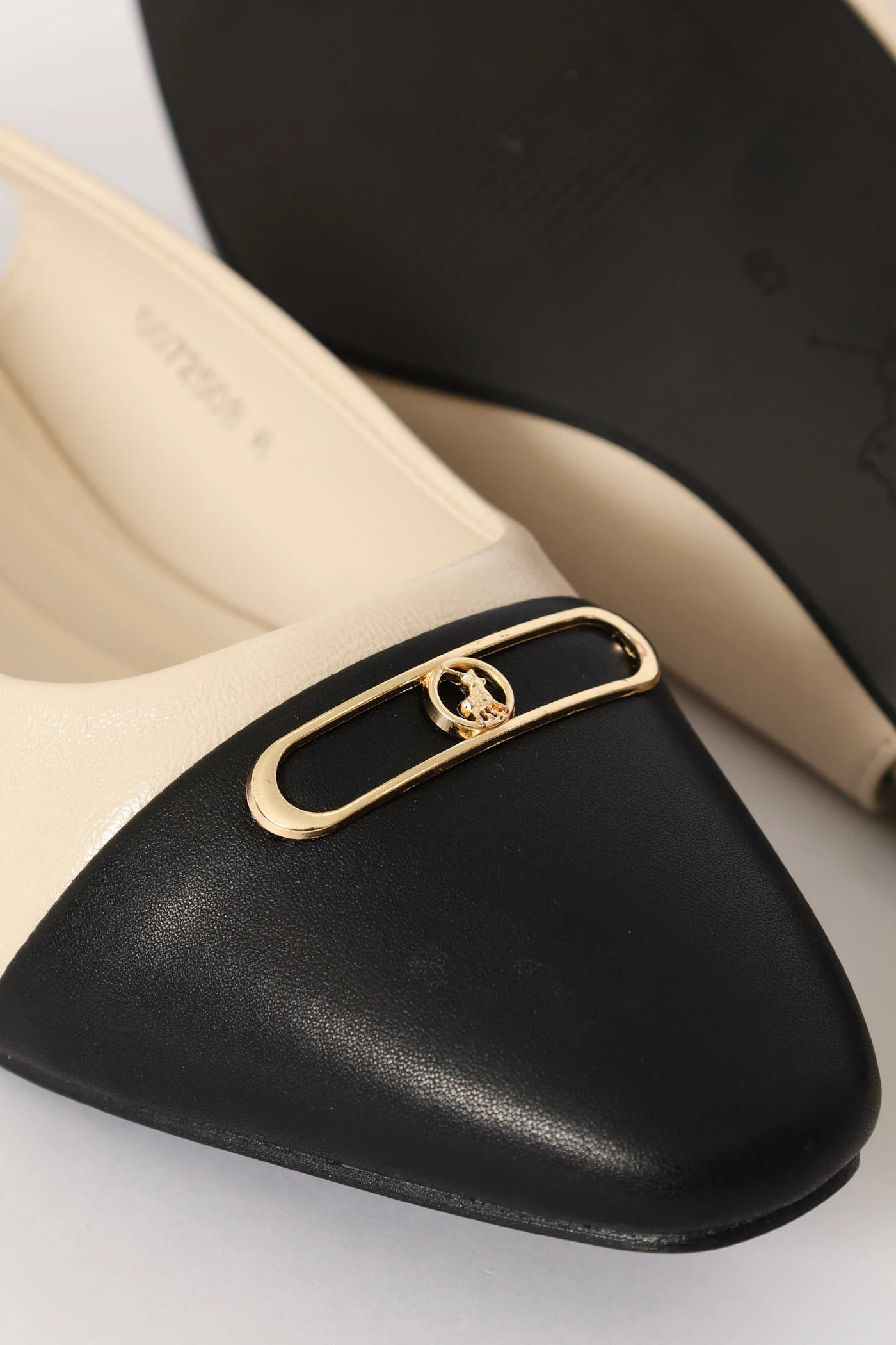 Toe Cap Slingback Sandal - Off White - Image 2