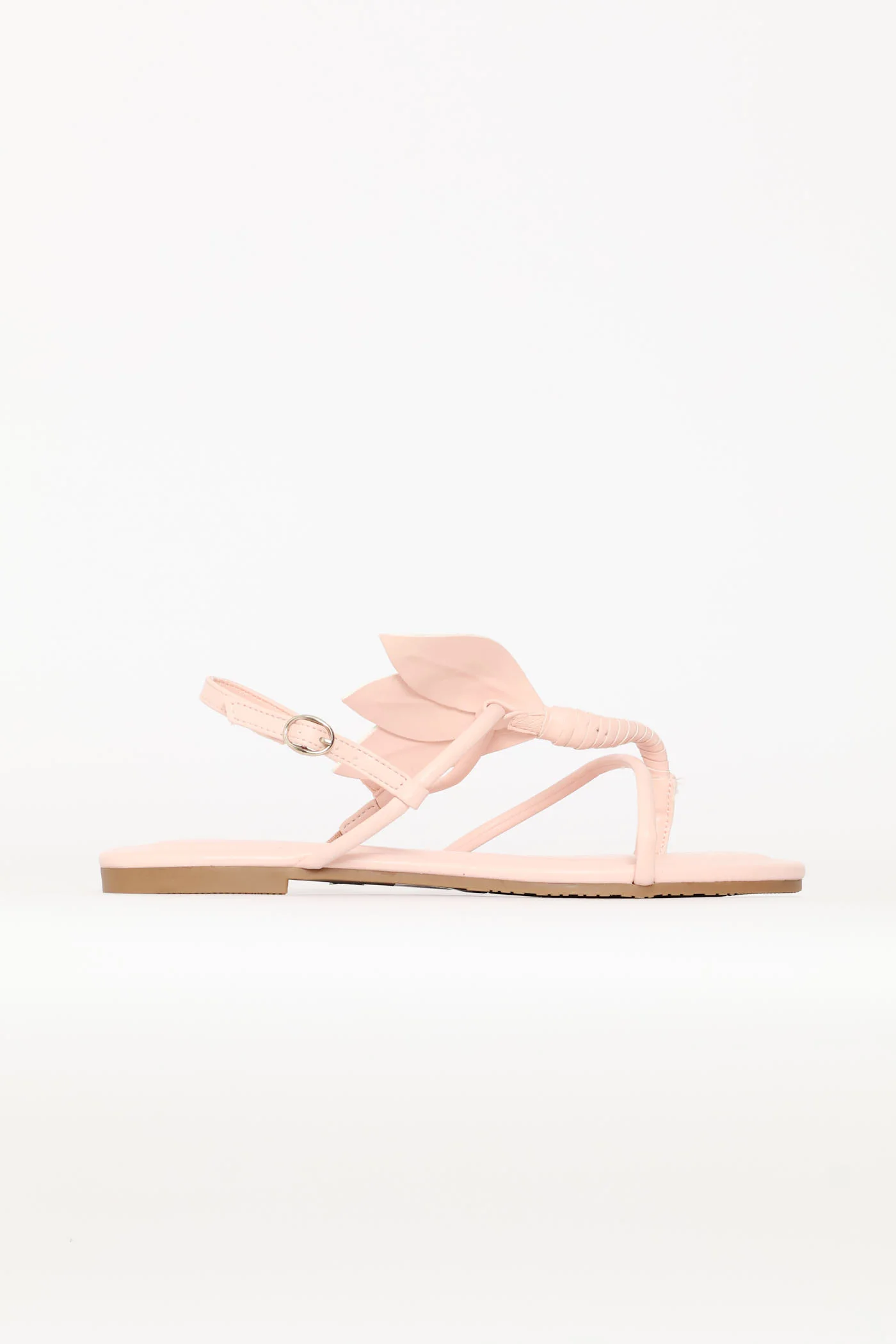 Toe Post Sandal With Blooming Flower Detail - Pink - Image 3