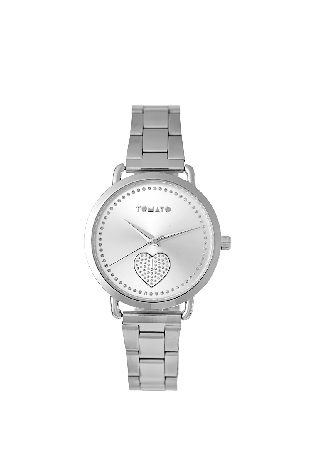 36Mm Clear Stones Watch + Love Bracelet Set - Silver - Image 2