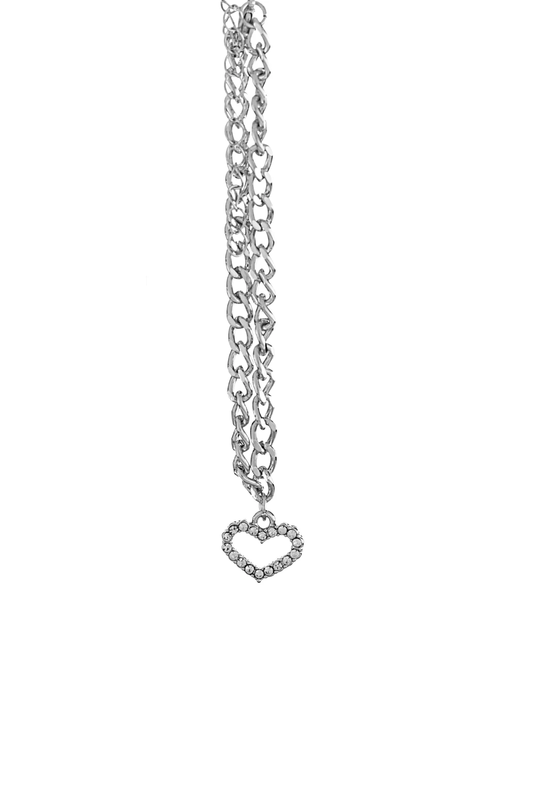36Mm Clear Stones Watch + Love Bracelet Set - Silver - Image 3