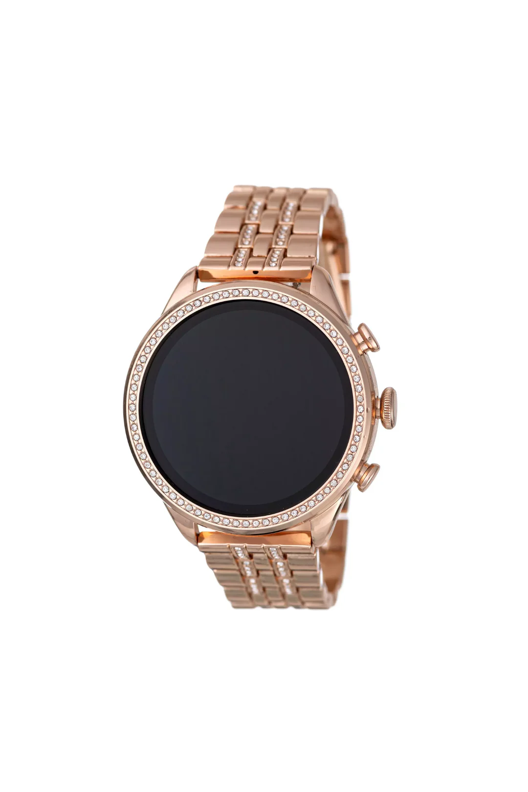 Smart Bracelet Watch + Silicone Band Set - Rose Gold - Image 2