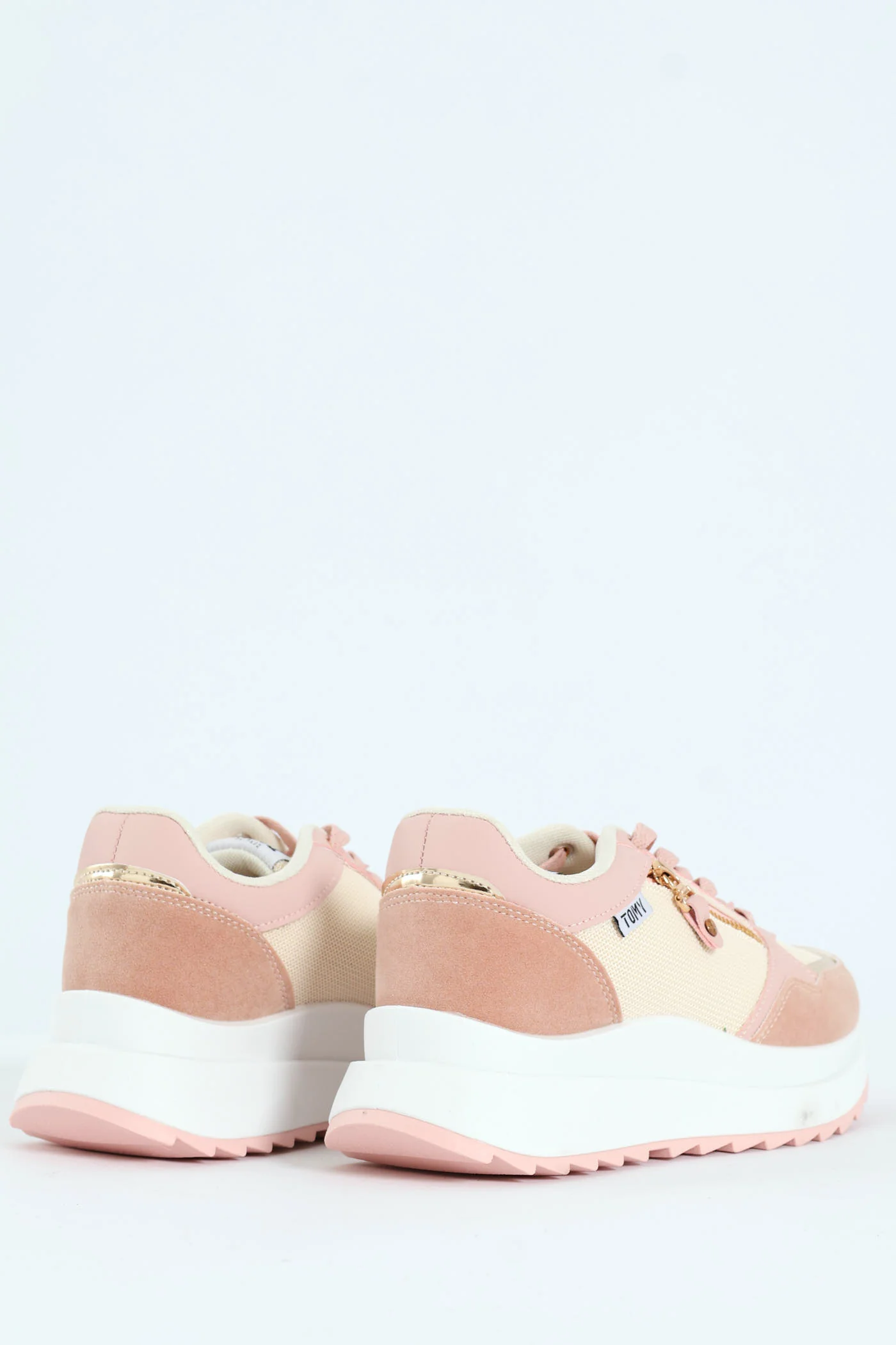 Madison Panelled Sneaker - Blush - Image 3