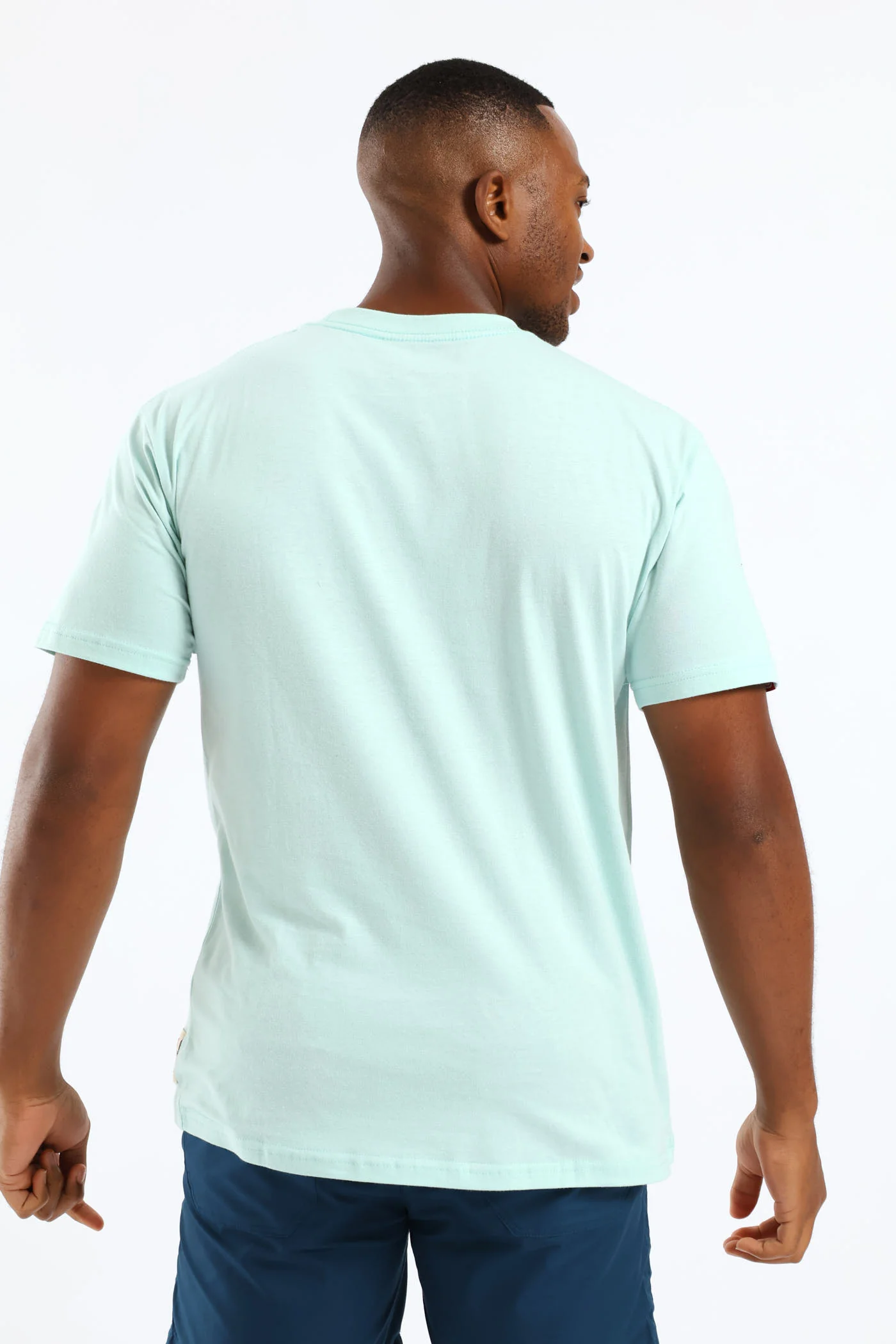 Tonal Chest Print Tee - Mint - Image 4