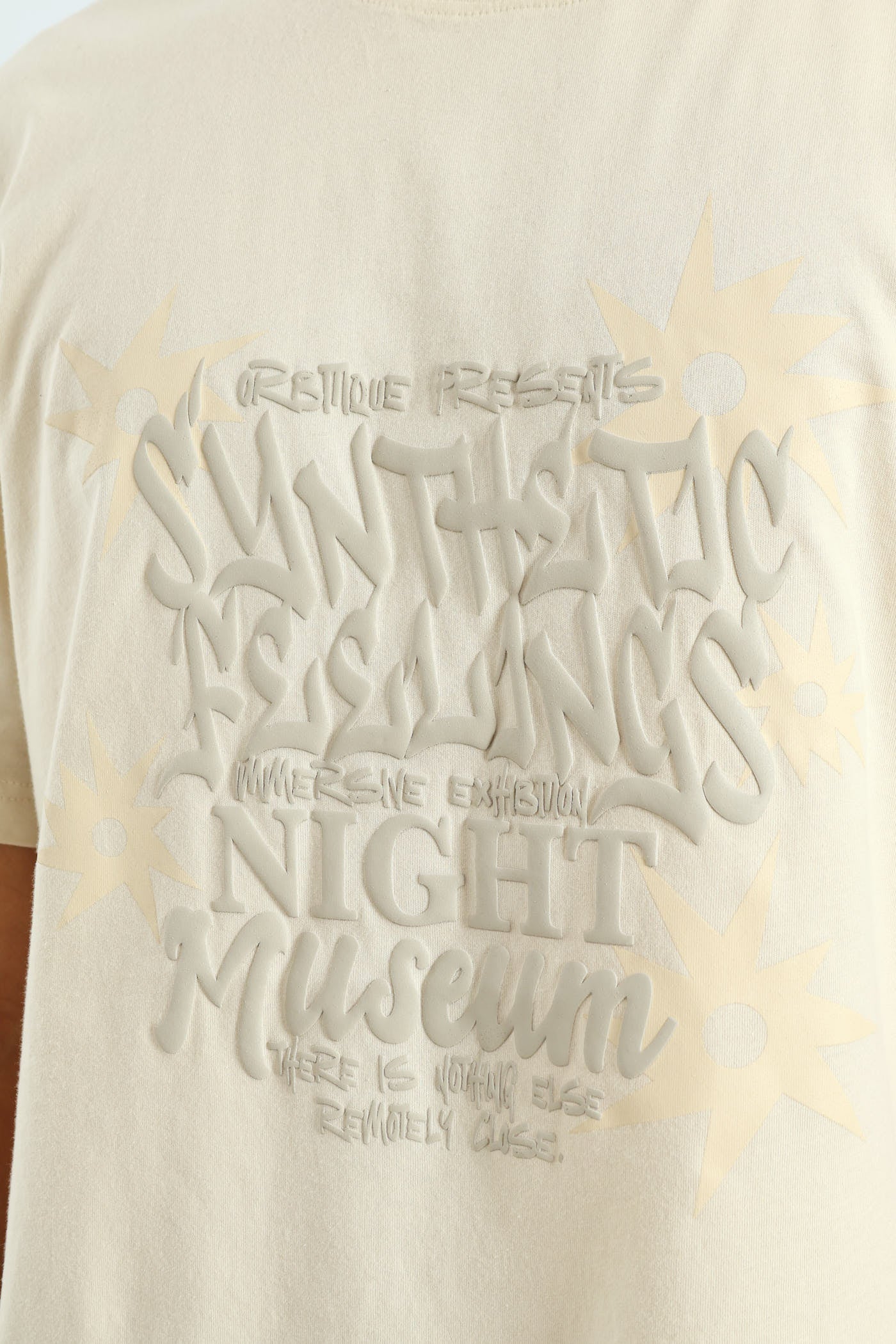 Tonal Print Tee - Light Stone - Image 2