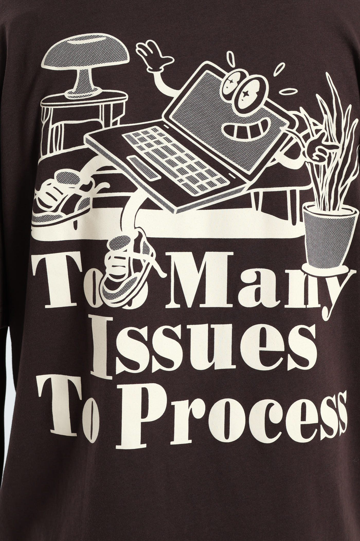 Too Many Issues Front & Back Tee - Chocolate - Image 6