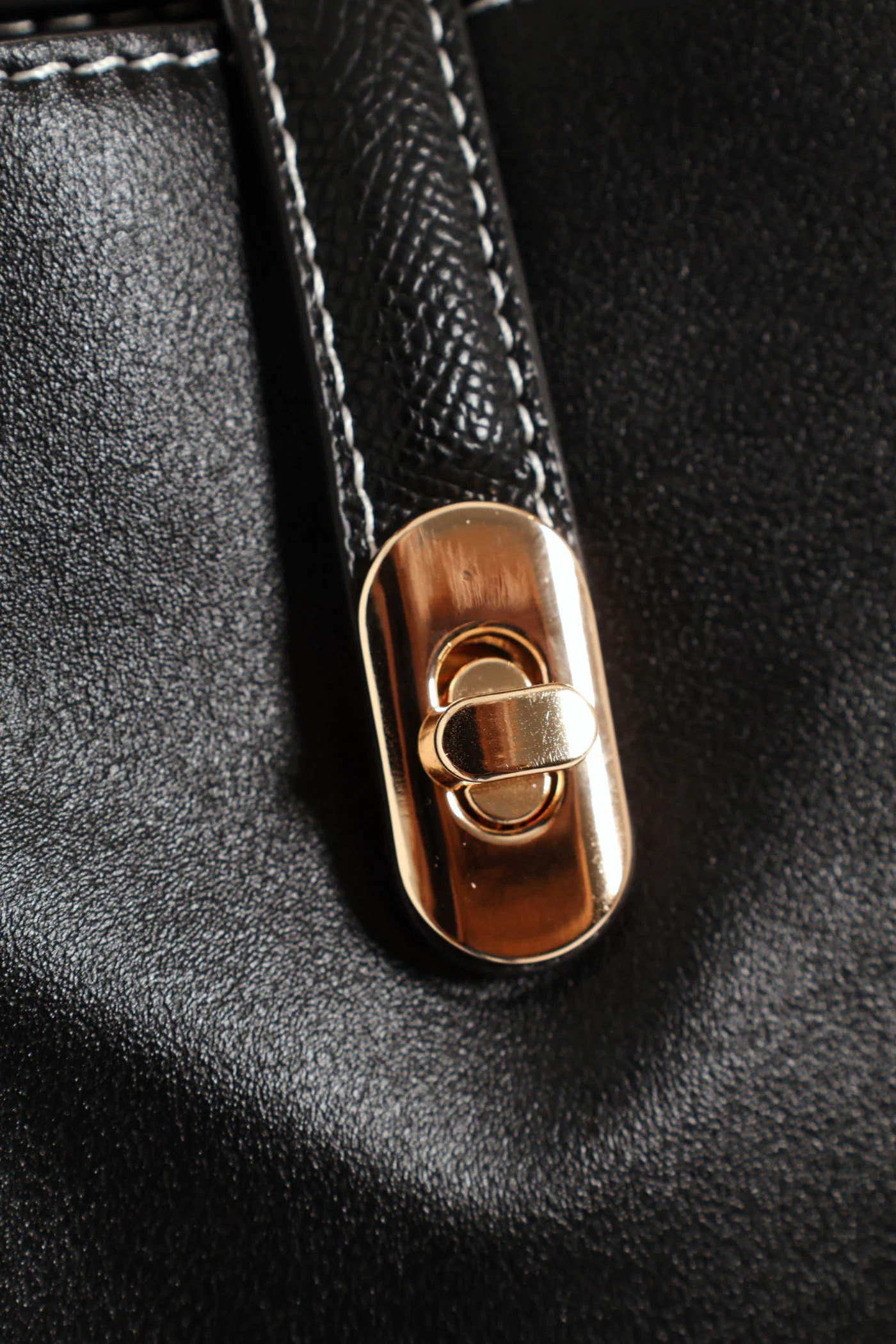 Top Handle Bucket Crossbody Bag - Black - Image 5