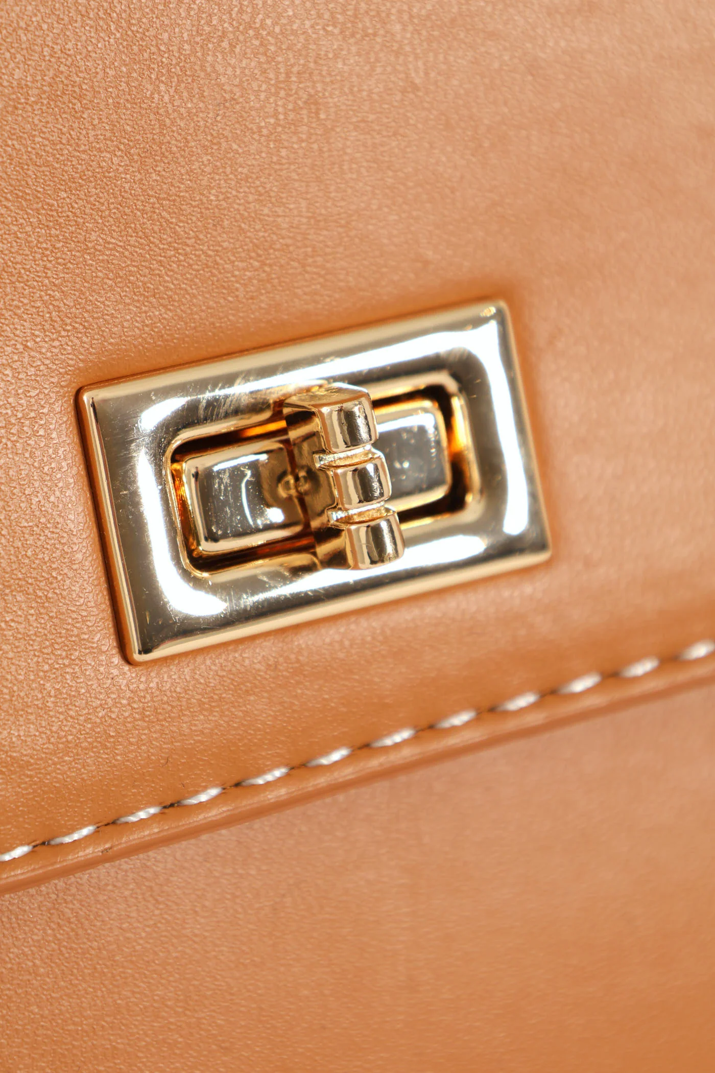 Top Handle Satchel - Tan - Image 4