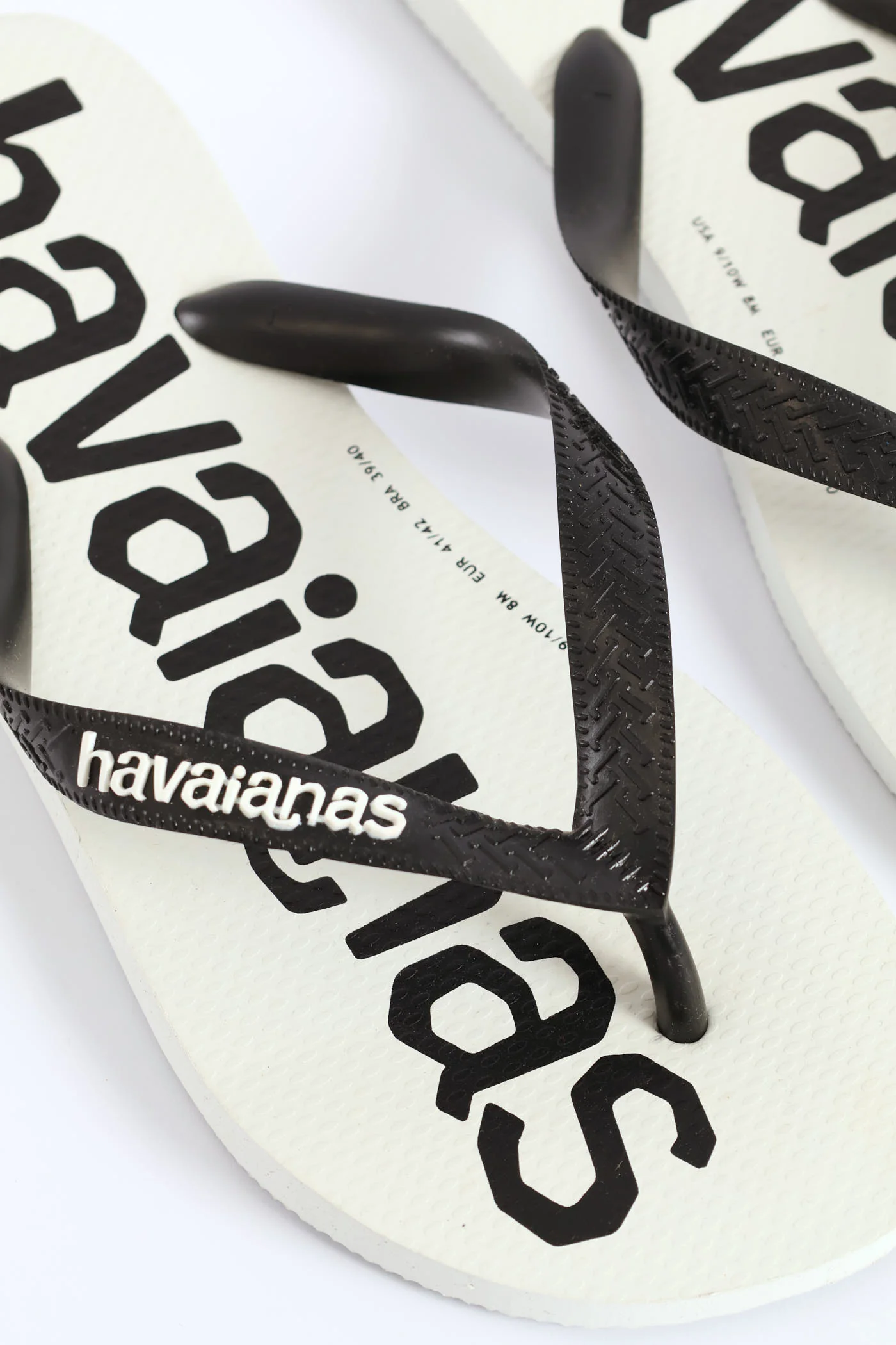 Top Logo Mania 2 Flip Flop - White/Black - Image 2