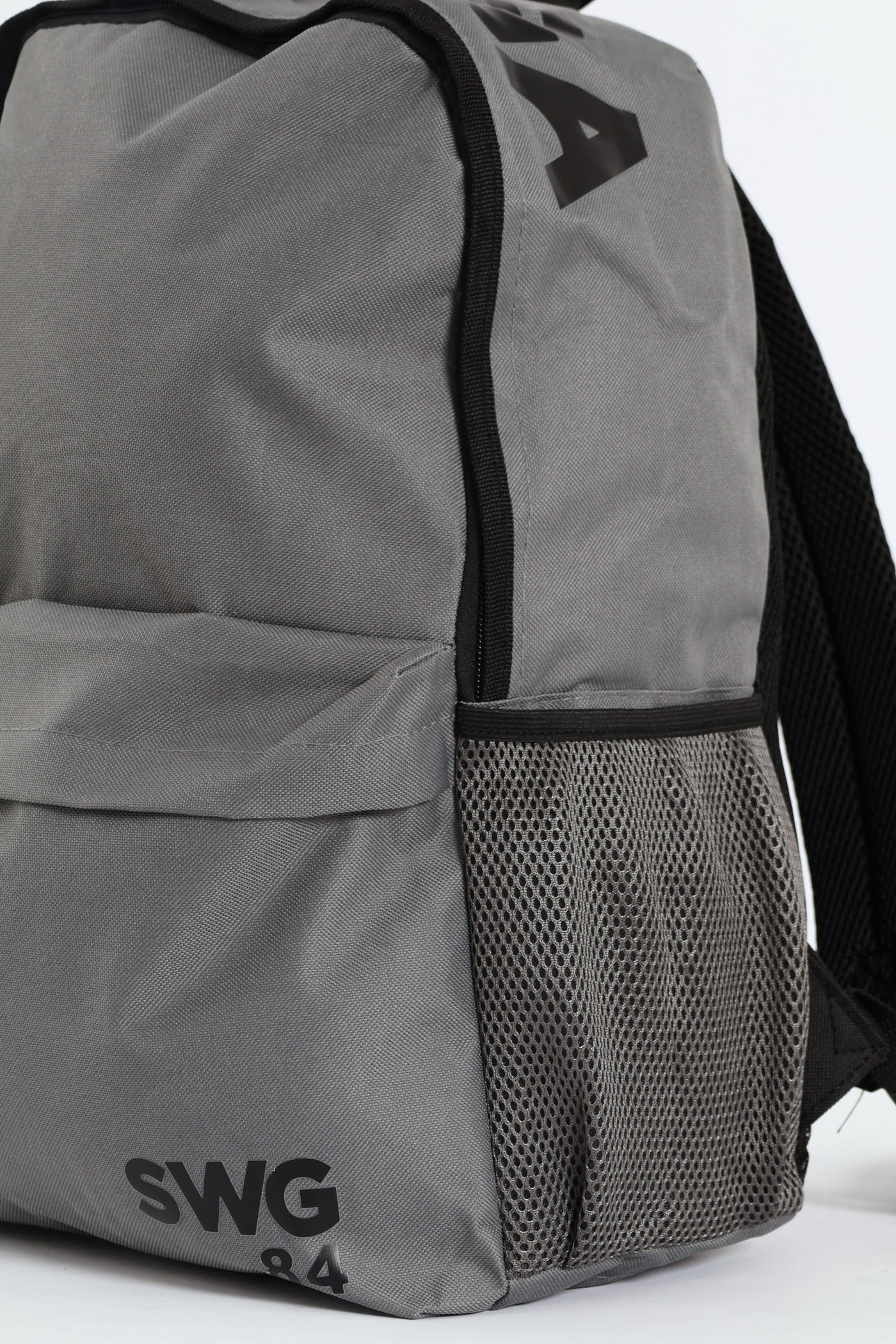 Top Print Backpack - Charcoal - Image 4