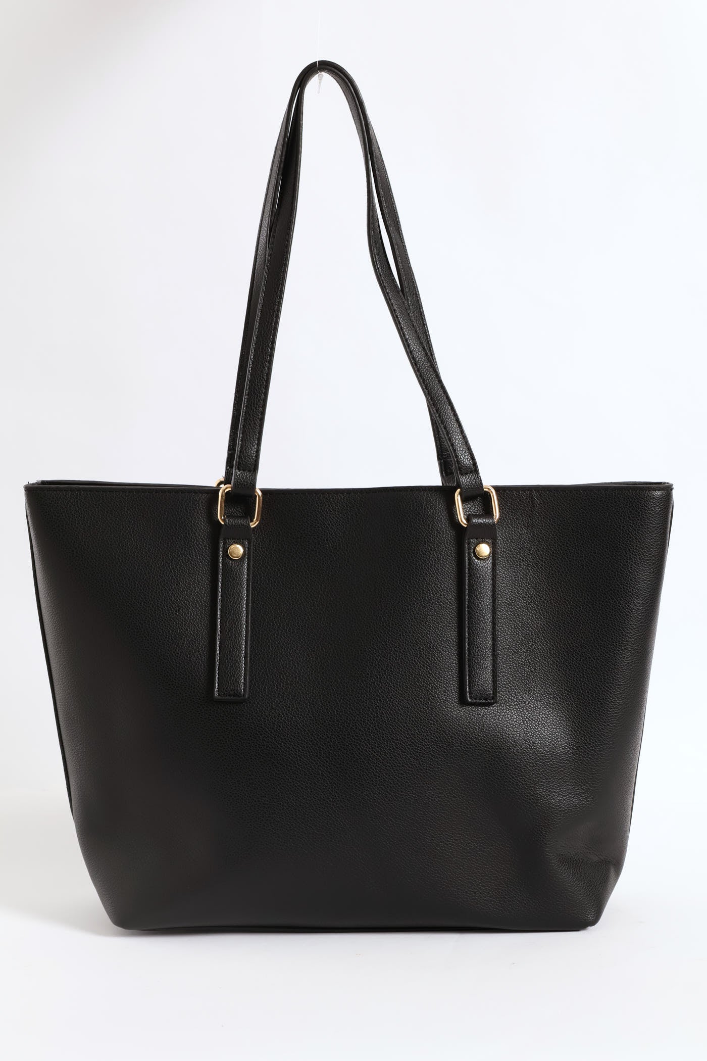 Top Stitch Handle Shopper - Black - Image 4