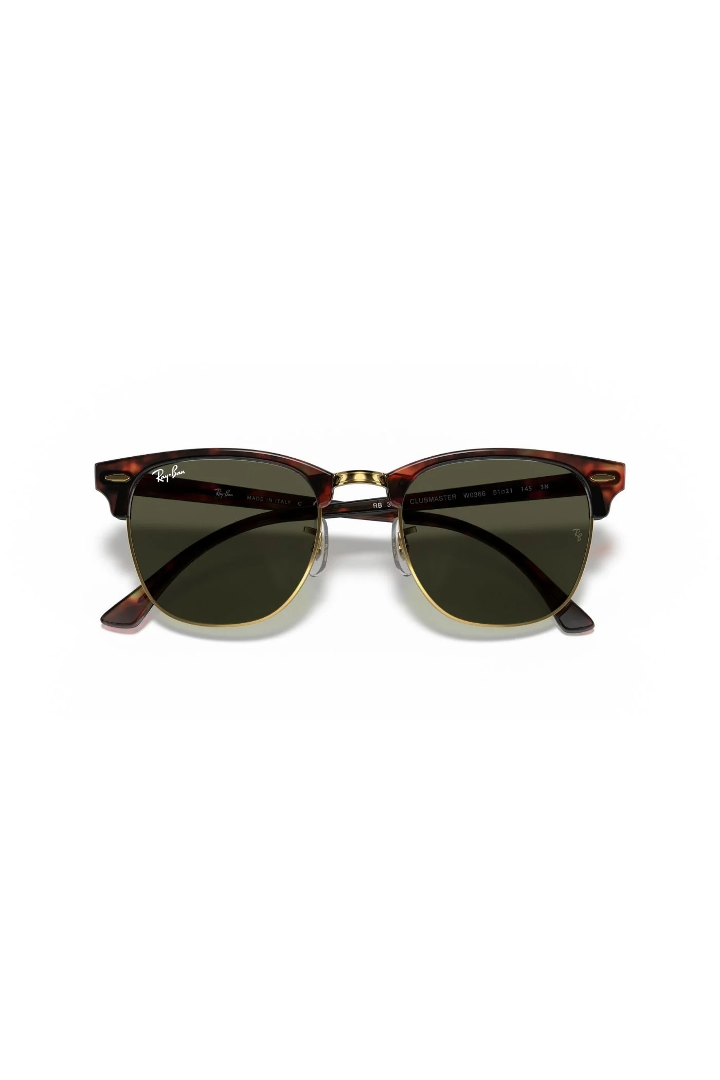 Tortoise Square Frame/Green Lens - Brown - Image 5