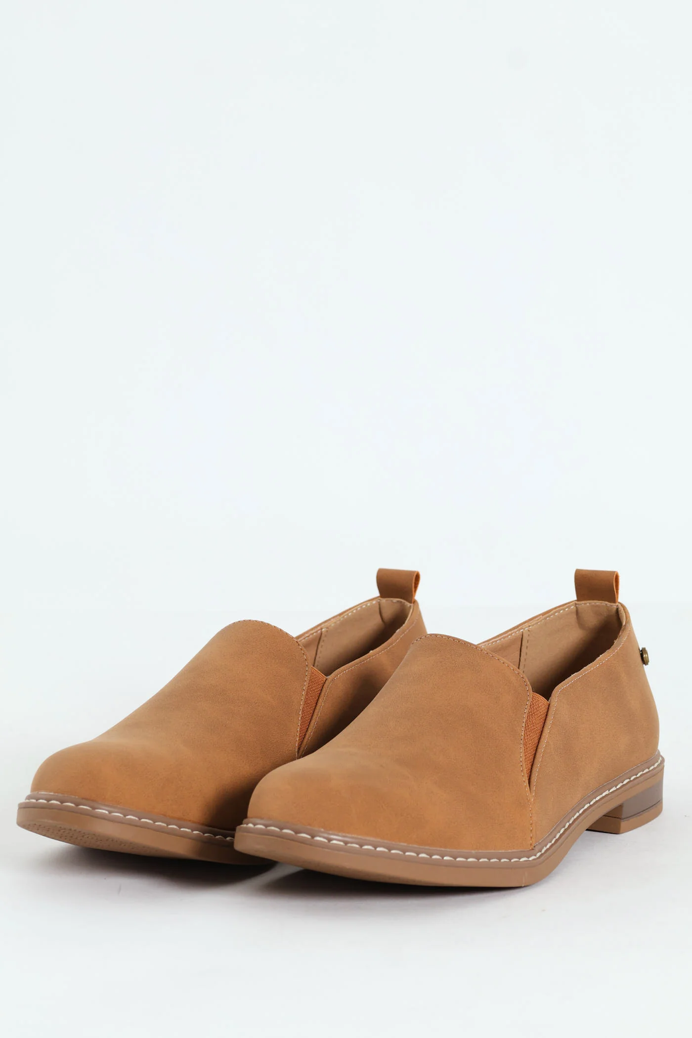 Toulose 2 High Cut Side Gusset Loafer - Camel - Image 3