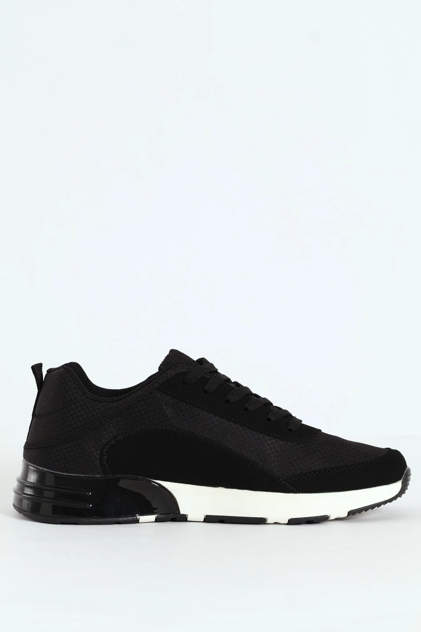 Trainer With Heel Insert On Sole - Black - Image 2