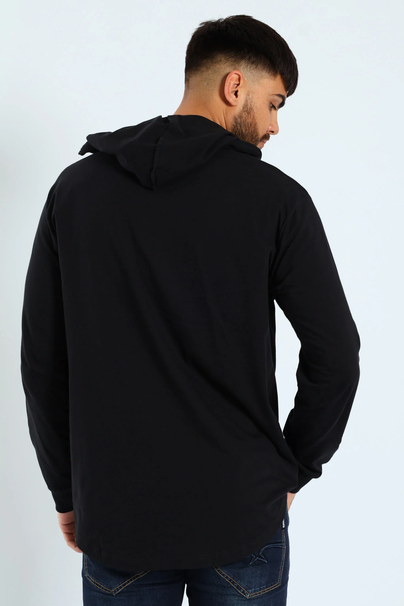 Transitional Hood Track Top - Black - Image 3