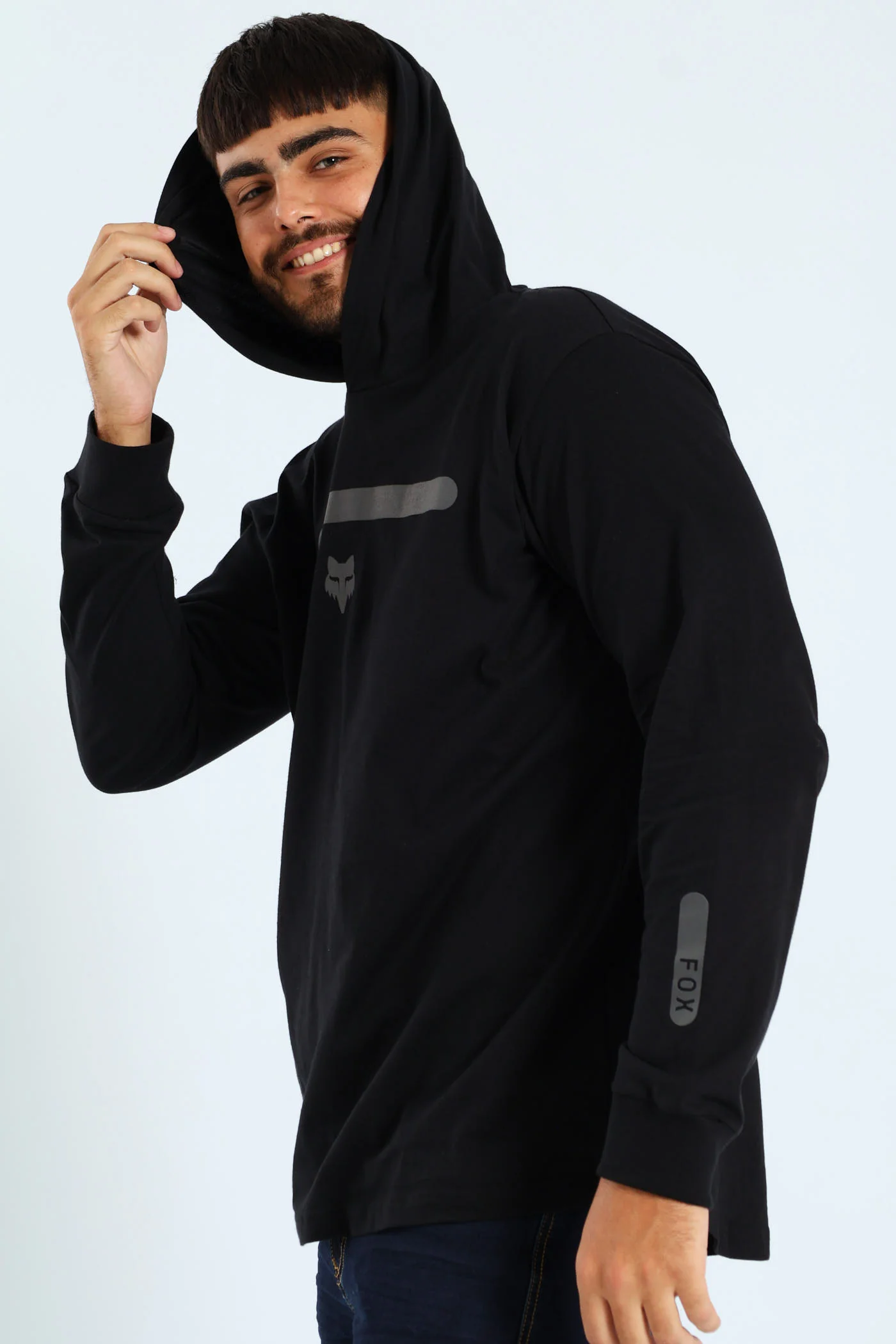 Transitional Hood Track Top - Black - Image 4