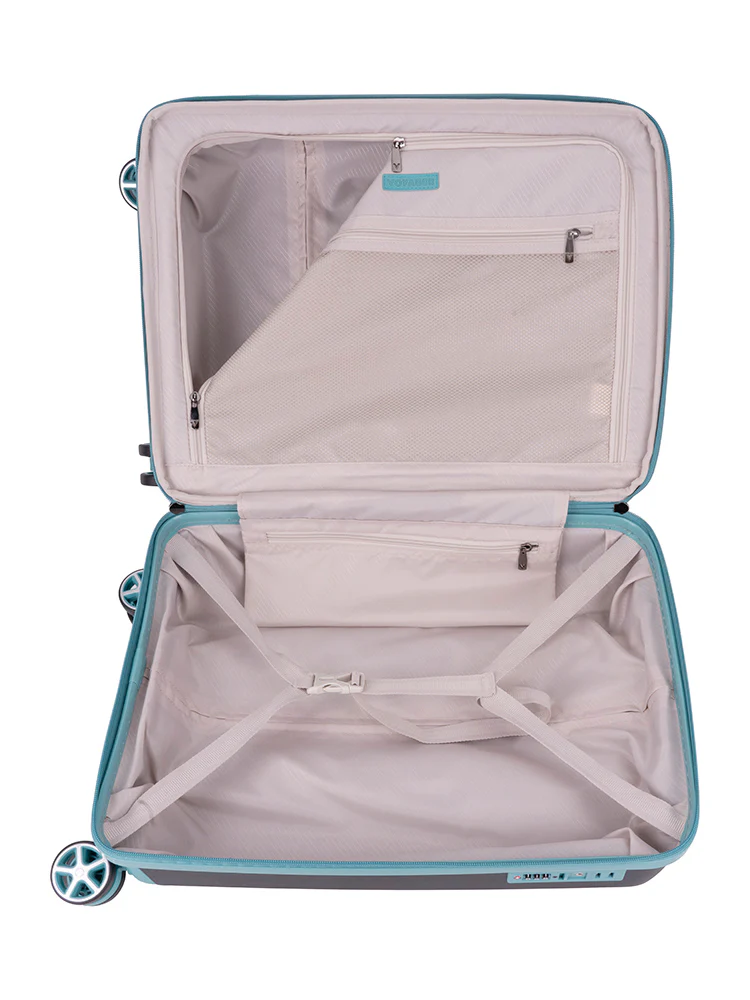 Traveler Carry On Trolley Case - Black/Blue - Image 2