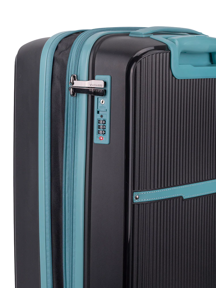 Traveler Carry On Trolley Case - Black/Blue - Image 4