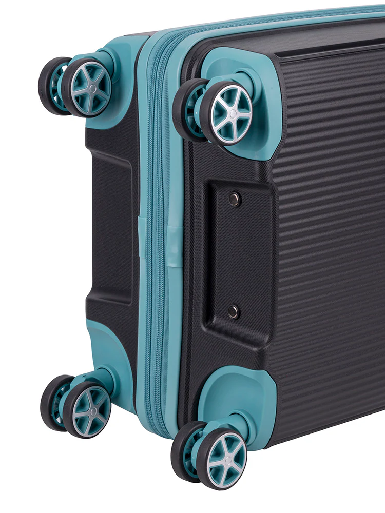 Traveler Carry On Trolley Case - Black/Blue - Image 5