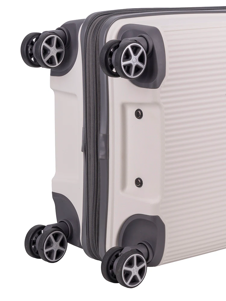 Traveler Carry On Trolley Case - White/Grey - Image 5