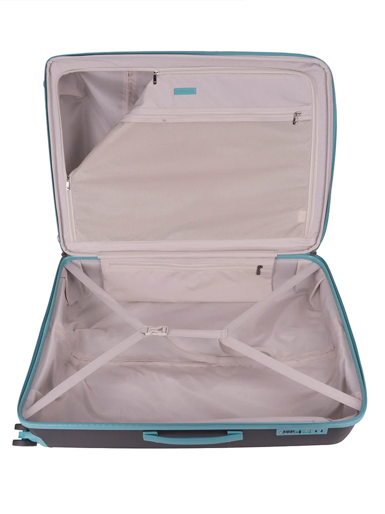 Traveler Large Trolley Case - Black/Blue - Image 2