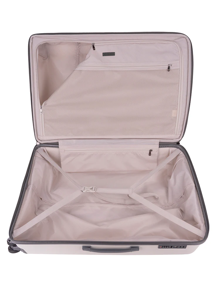 Traveler Large Trolley Case - White/Grey - Image 2