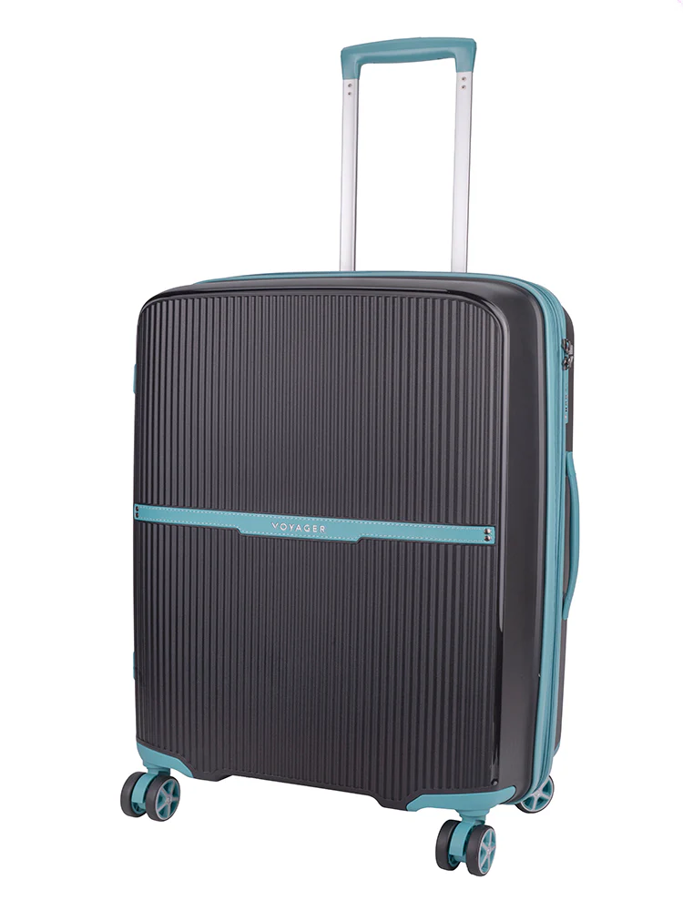 Traveler Medium Trolley Case - Black/Blue - Image 3