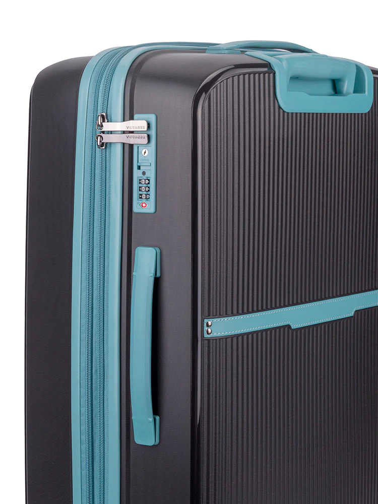 Traveler Medium Trolley Case - Black/Blue - Image 4