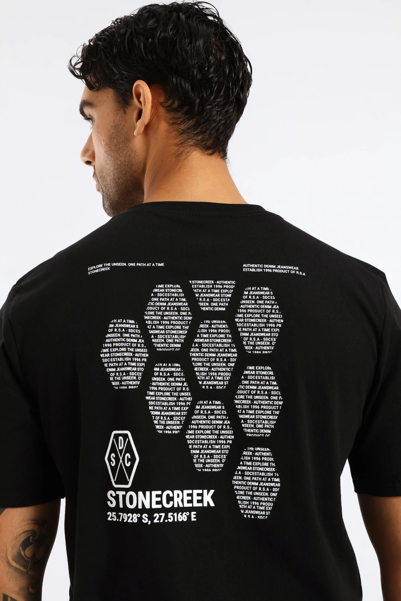 Tread Front & Back Tee - Black - Image 2