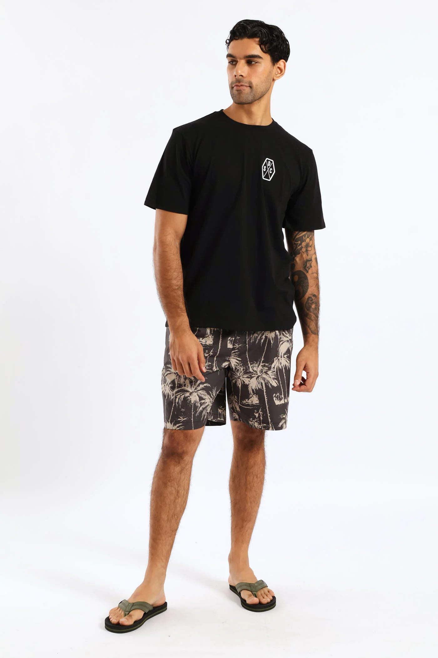 Tread Front & Back Tee - Black - Image 3