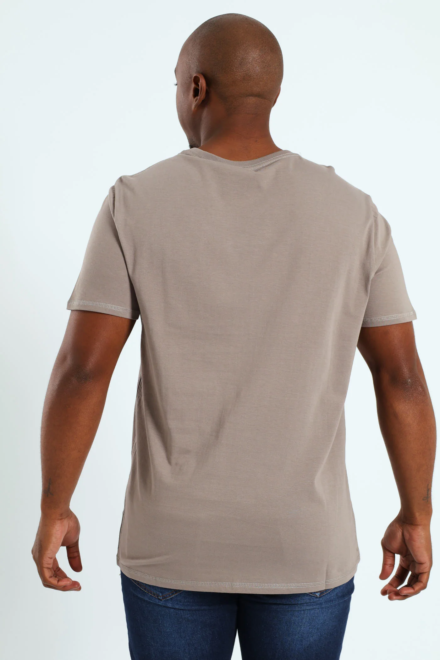 Triangle Grid Tee - Grey - Image 4