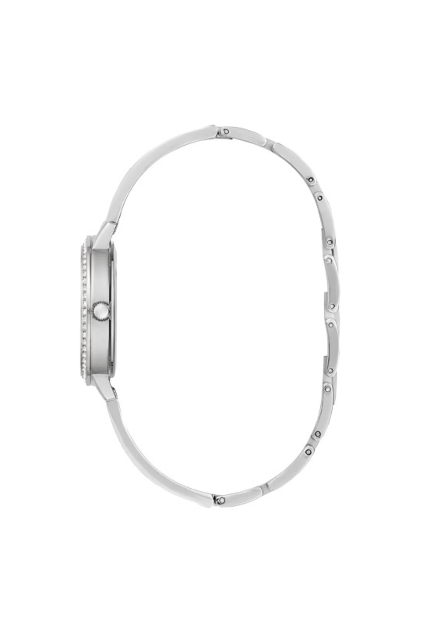 Tri Luxe Silver Bangle Silver Dial Watch - Silver - Image 2