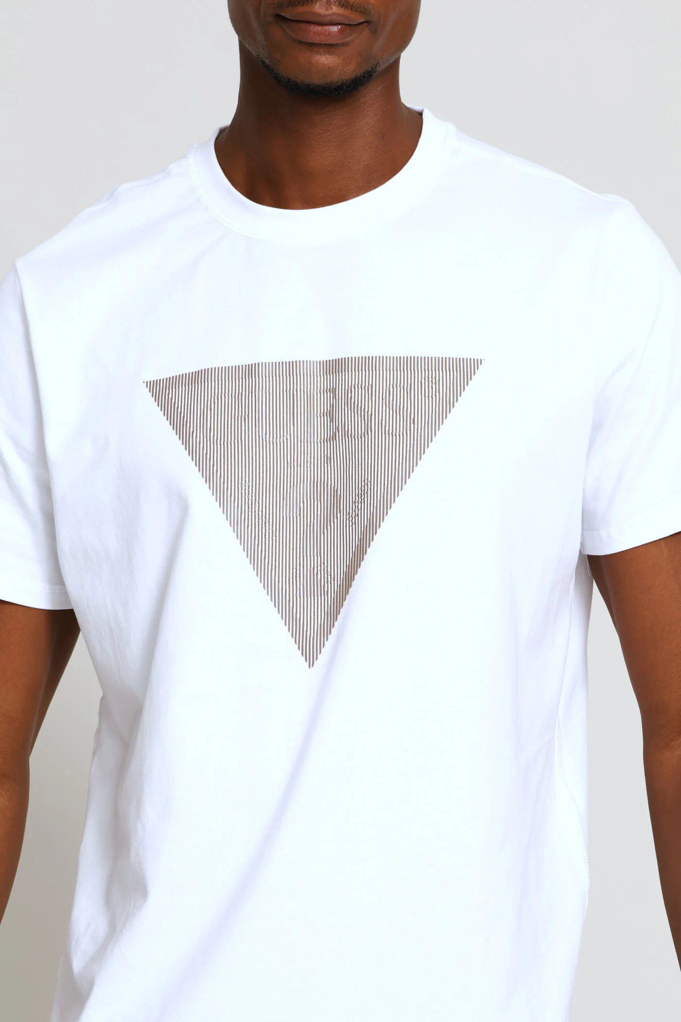 Triangle Logo Tee - White - Image 2