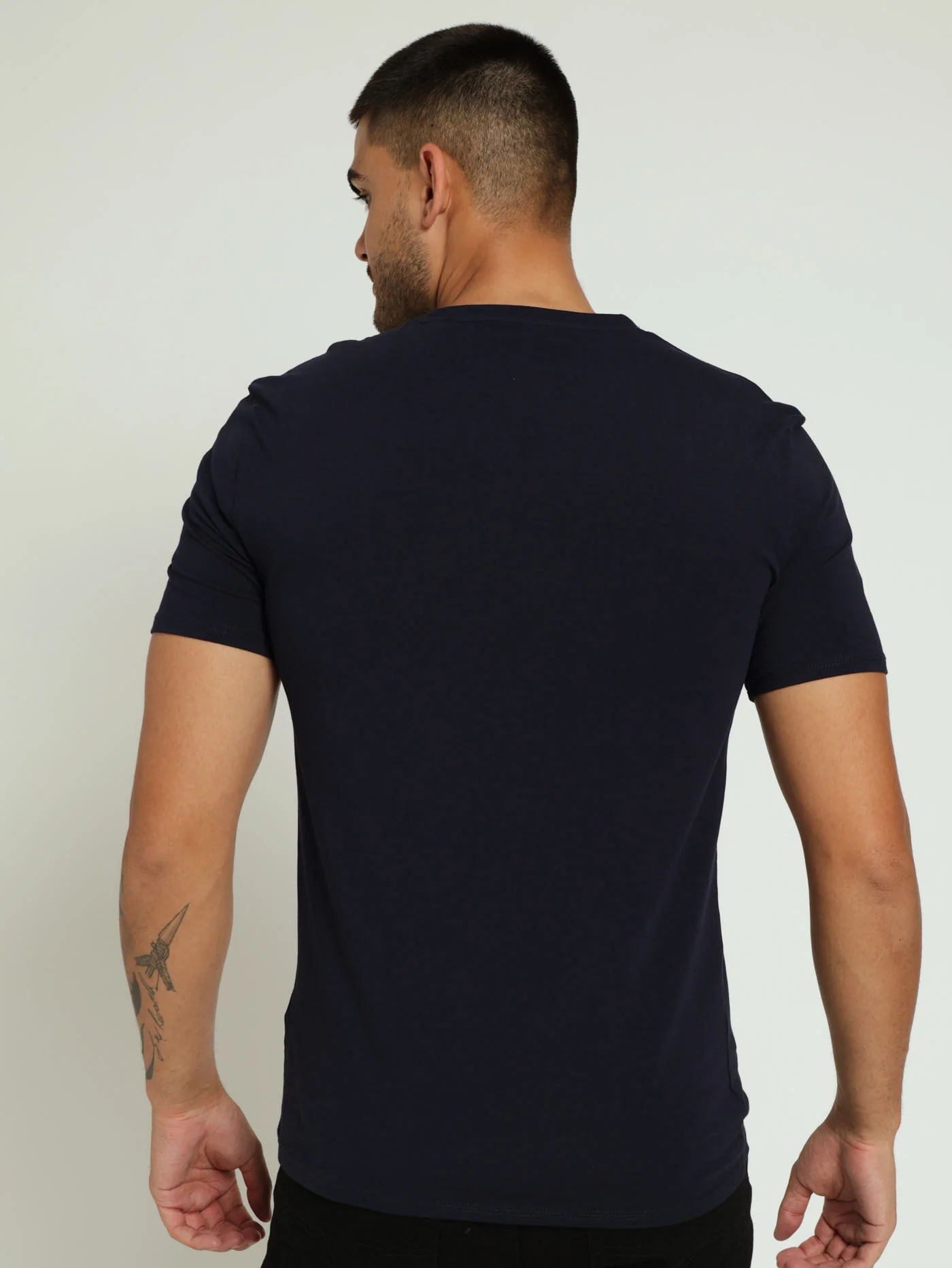 Triangle Palm Tee - Navy - Image 2