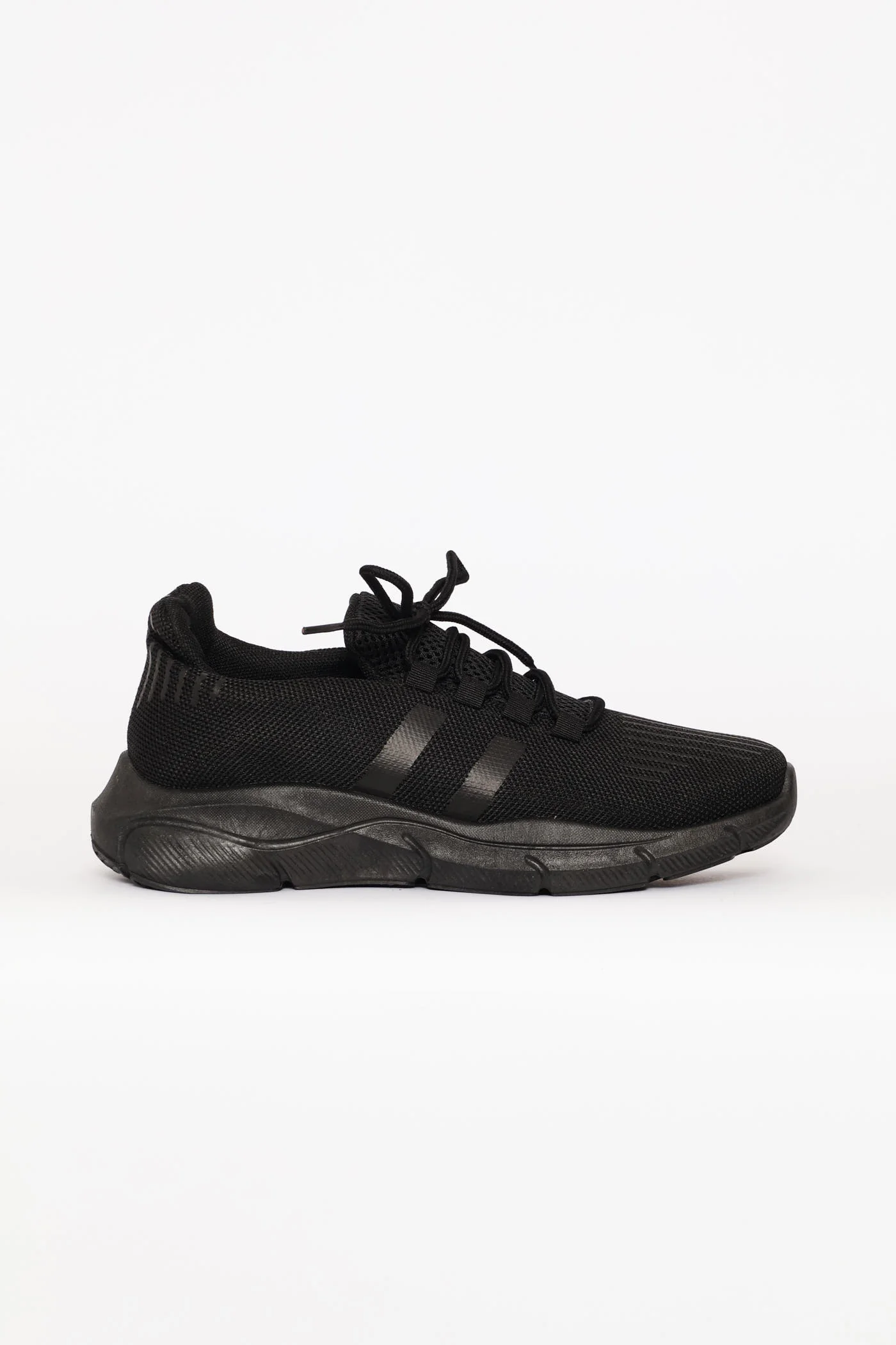 Trim Lace Up Sneaker - Black - Image 3