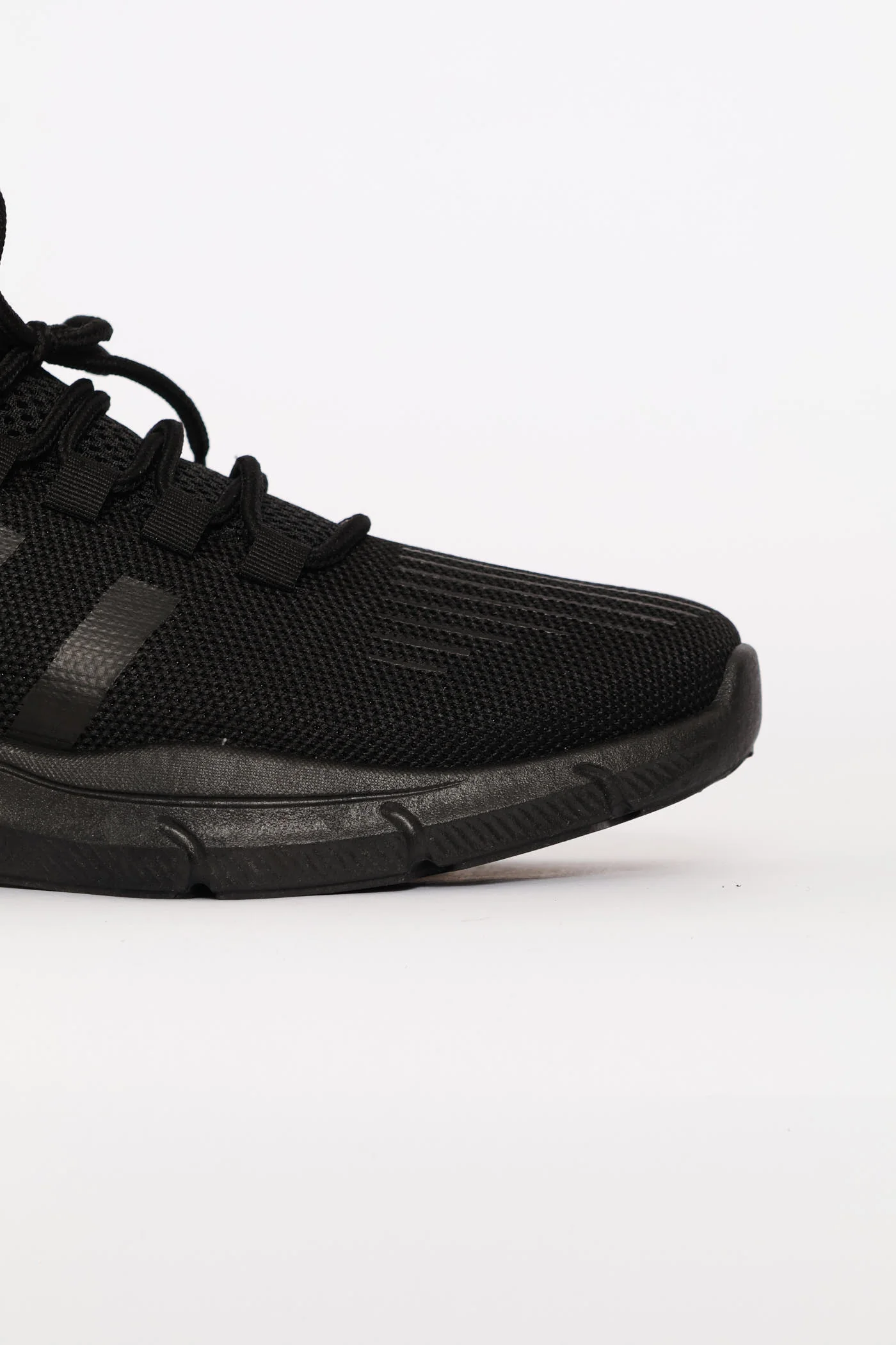 Trim Lace Up Sneaker - Black - Image 5
