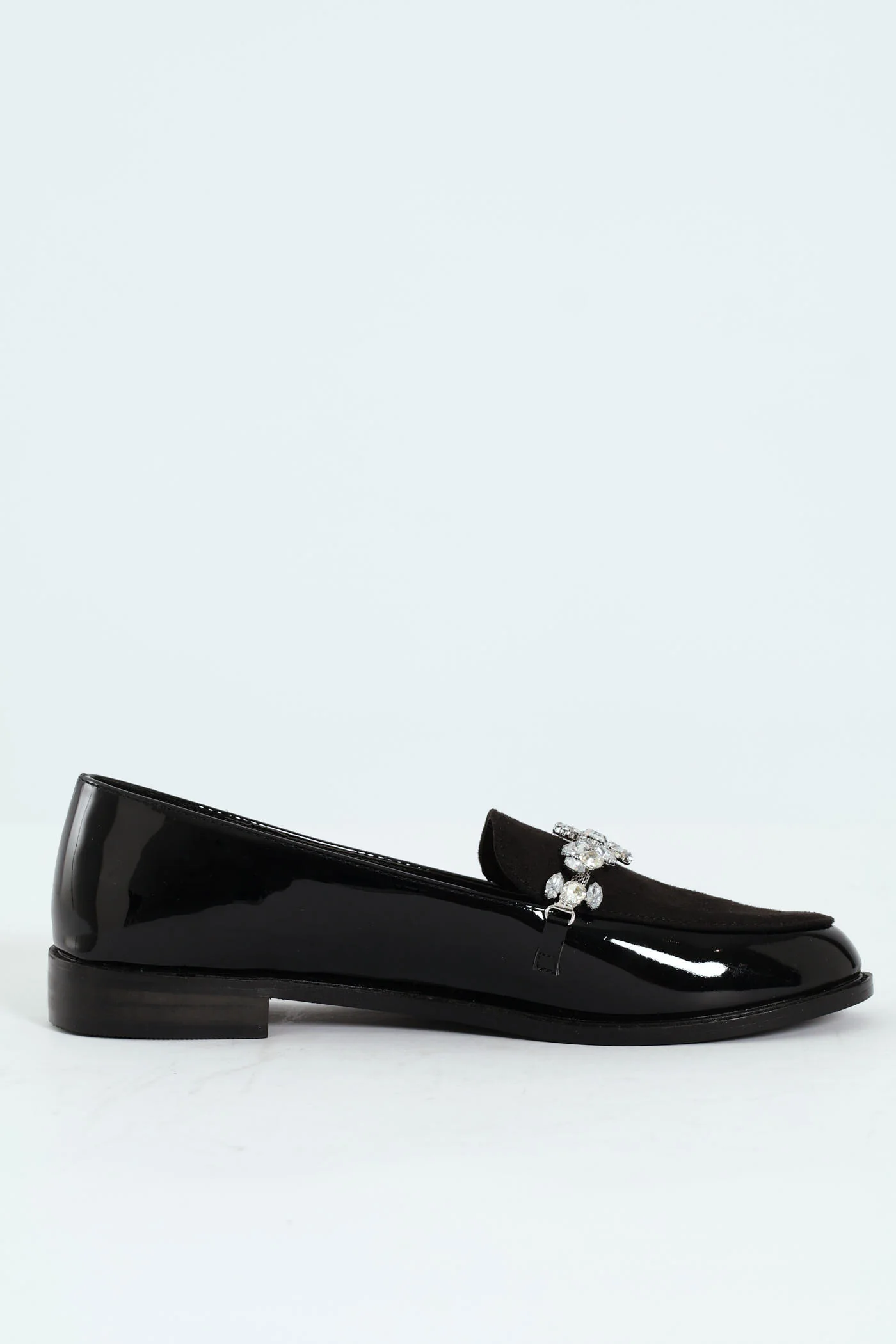 Trim Multi Fabric Loafer - Black - Image 5
