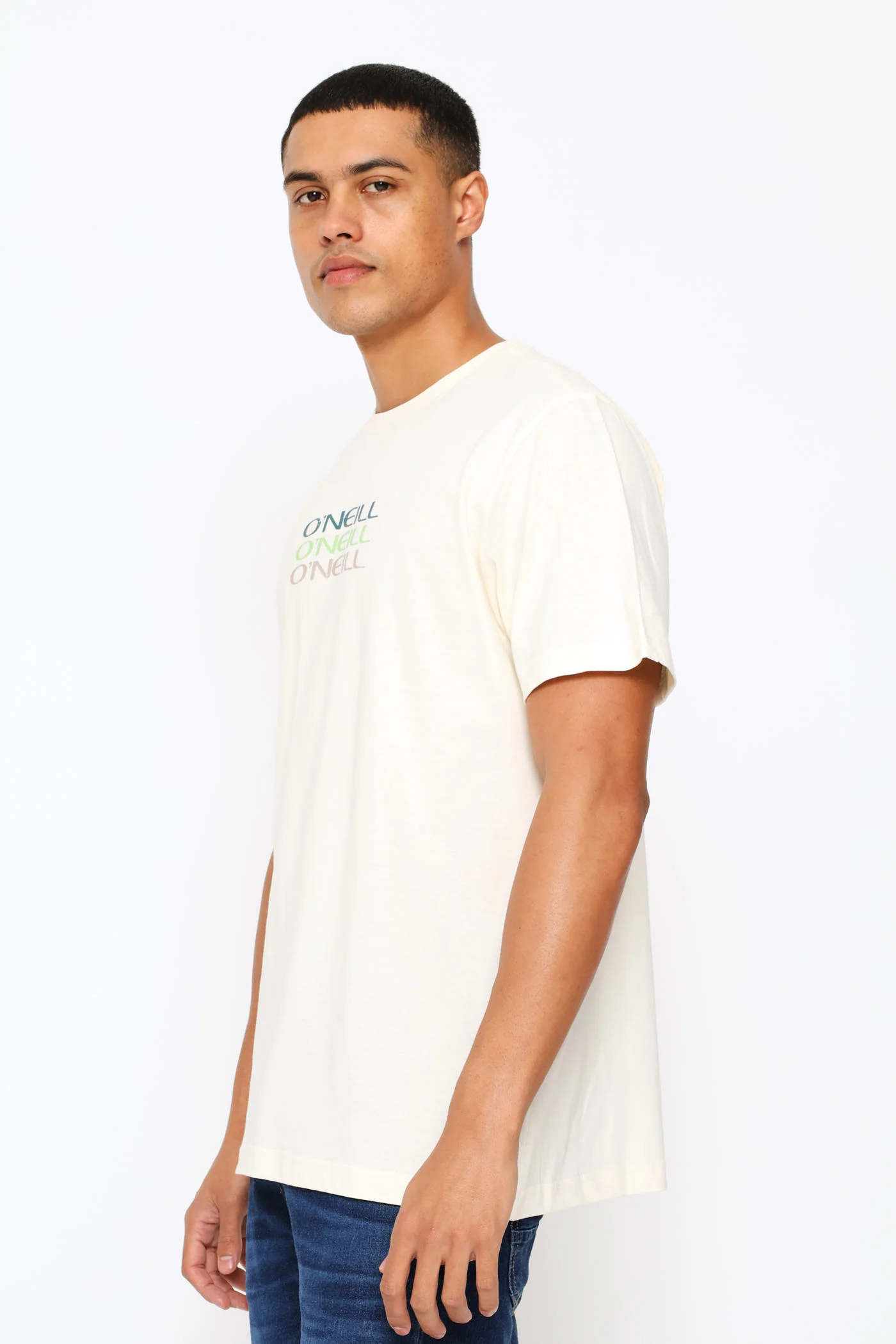 Triple Stack Tee - Off White - Image 4