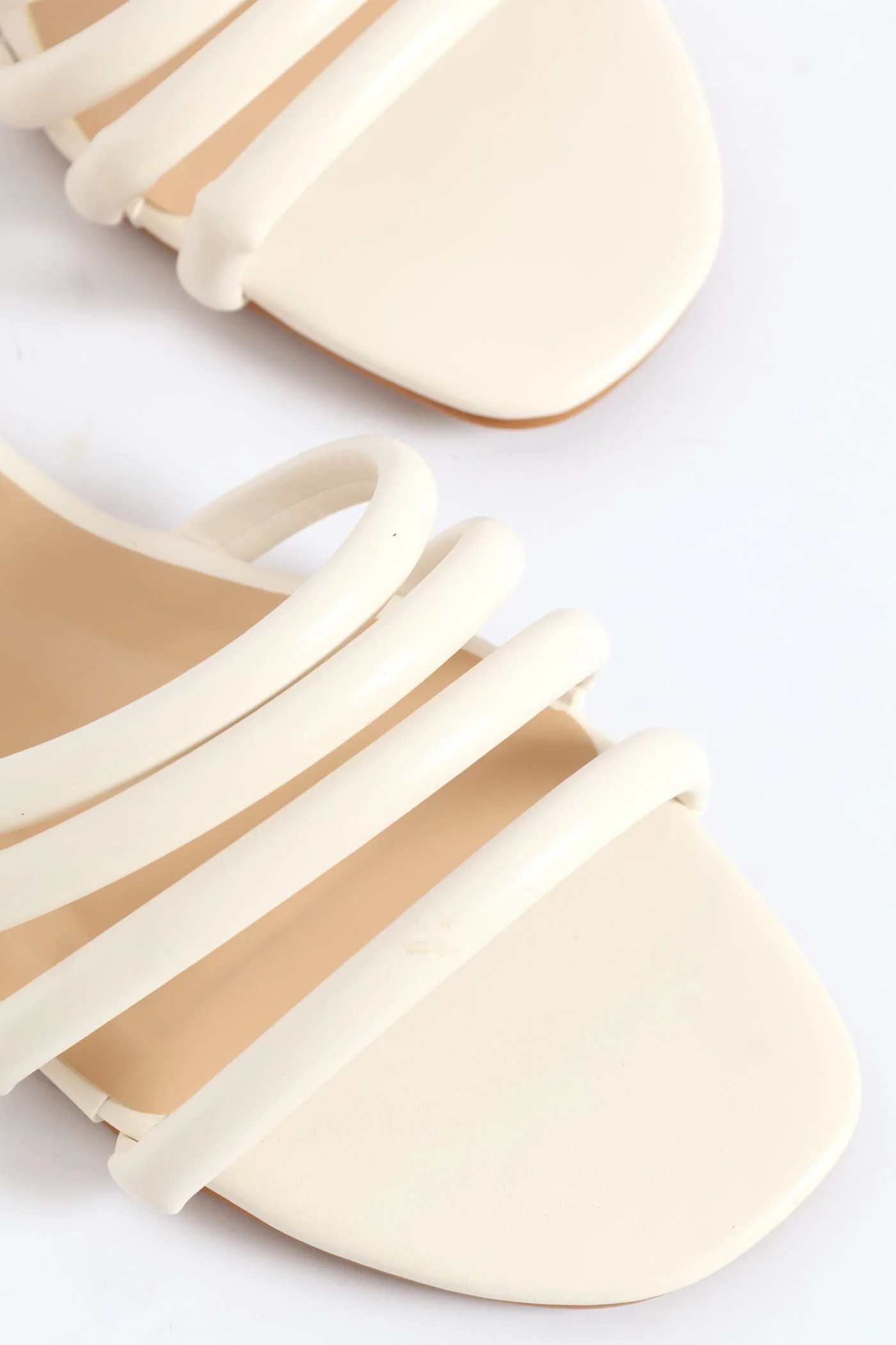 Triple Strap Sandal - Off White - Image 2