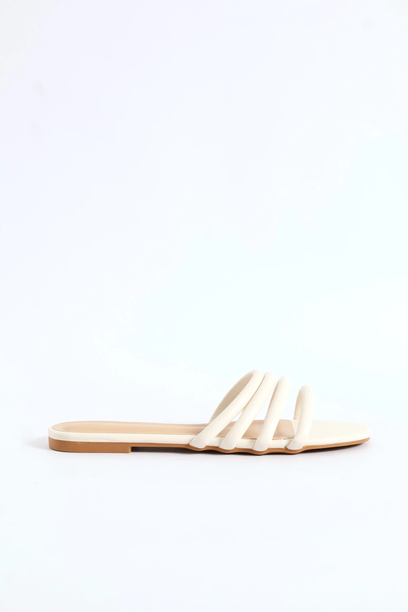 Triple Strap Sandal - Off White - Image 3