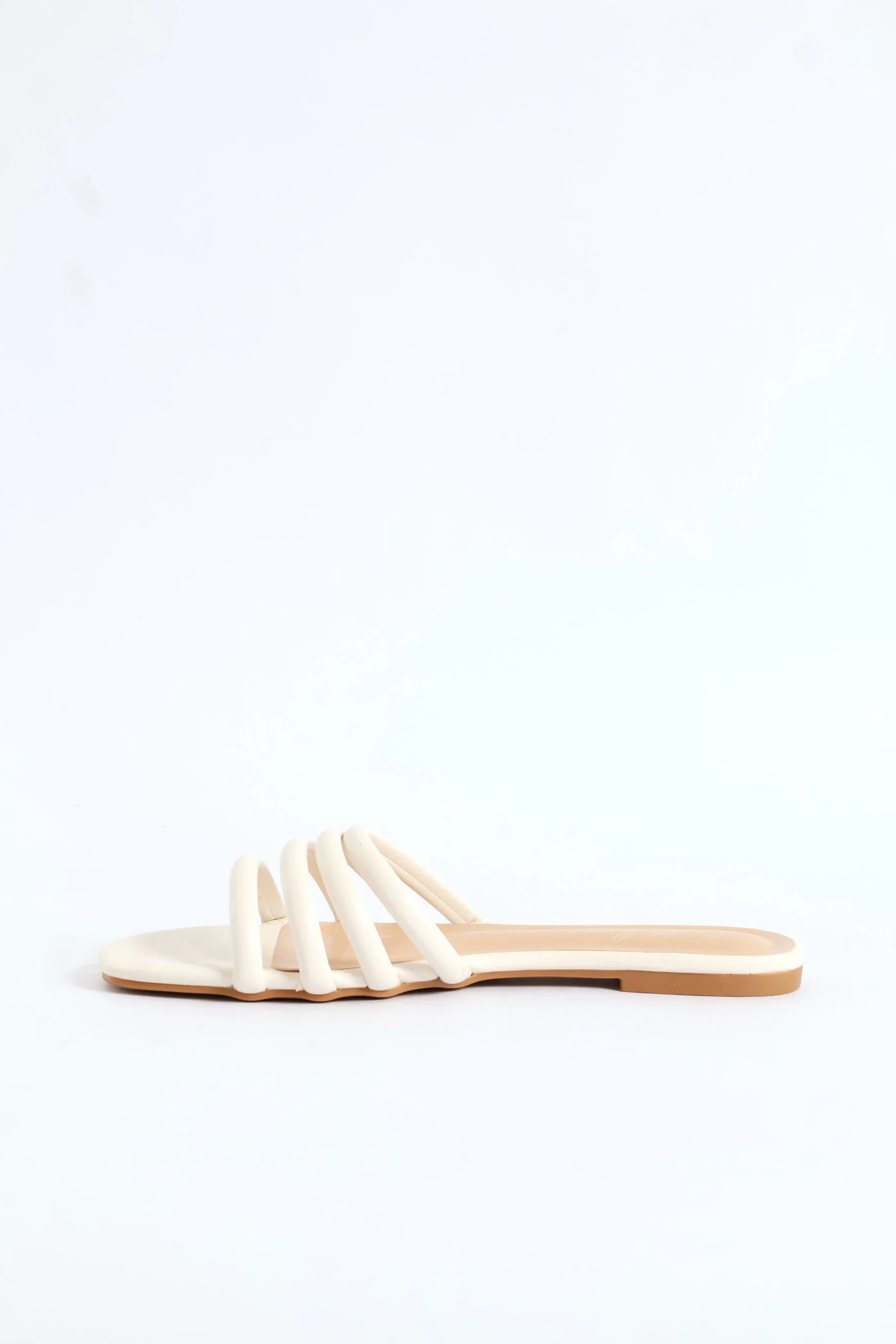 Triple Strap Sandal - Off White - Image 4