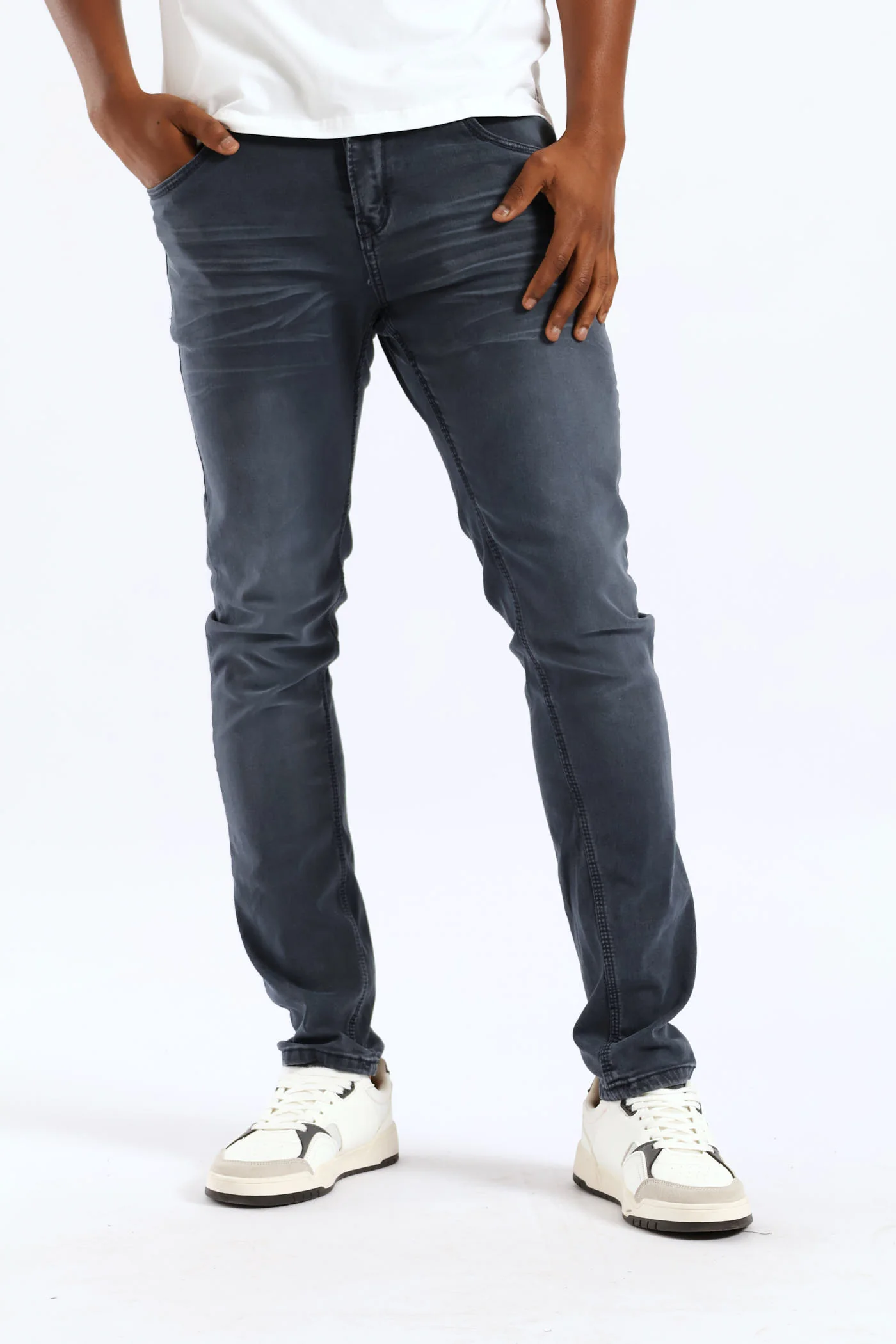 Trooper Skinny Denim - Petrol - Image 2