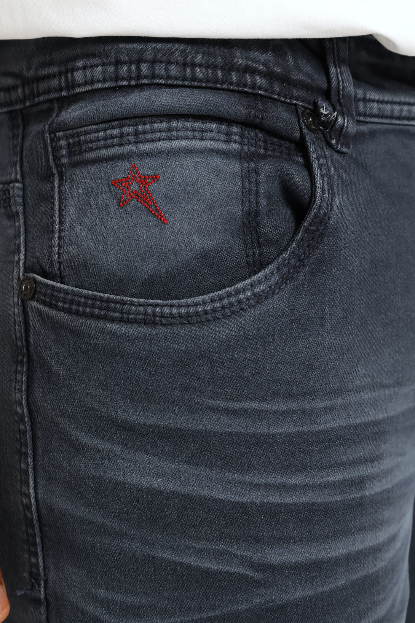 Trooper Skinny Denim - Petrol - Image 3