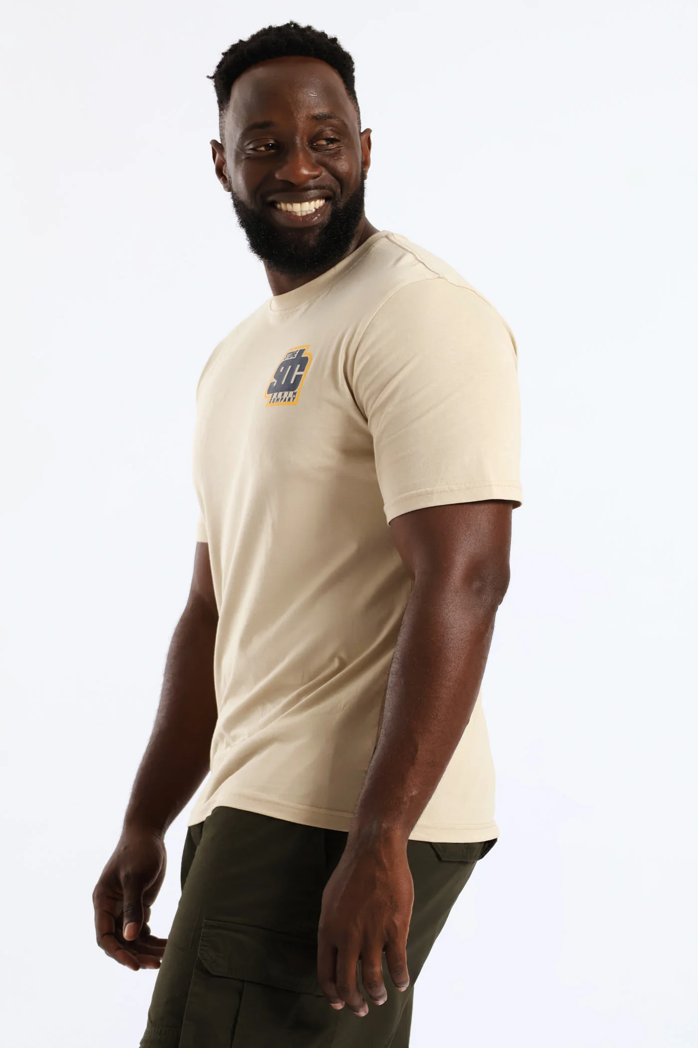 Tropic Paradise Front & Back Tee - Stone - Image 5