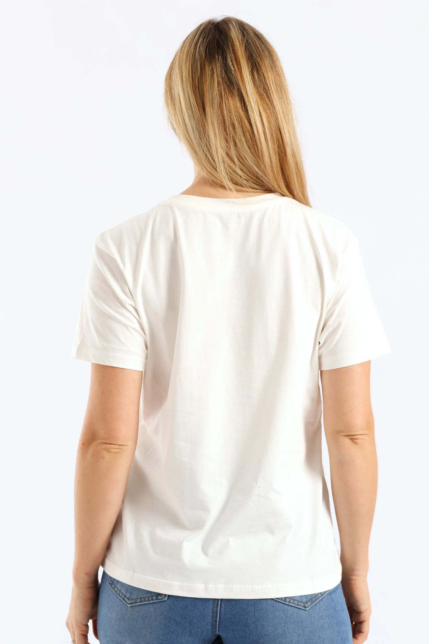 Tropical Flamingo Tee - Cream - Image 2
