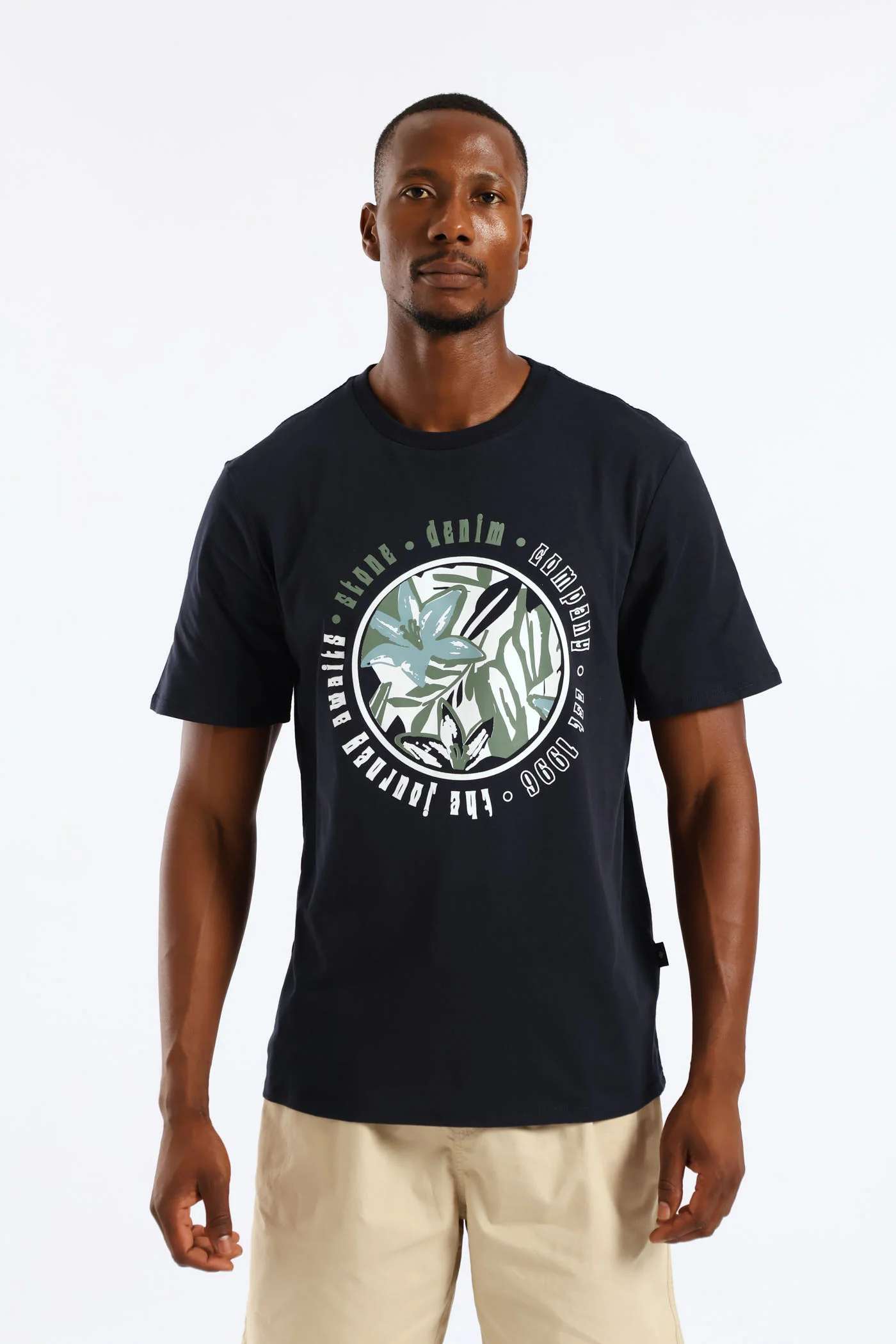 Tropical Journey Tee - Navy - Image 4