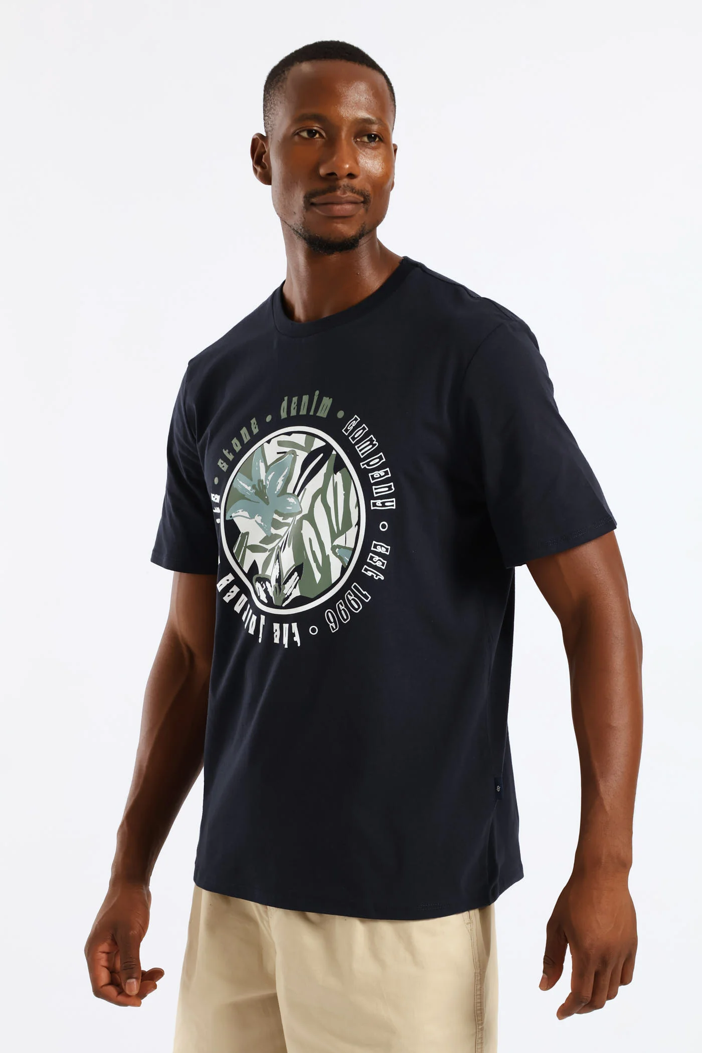 Tropical Journey Tee - Navy - Image 5