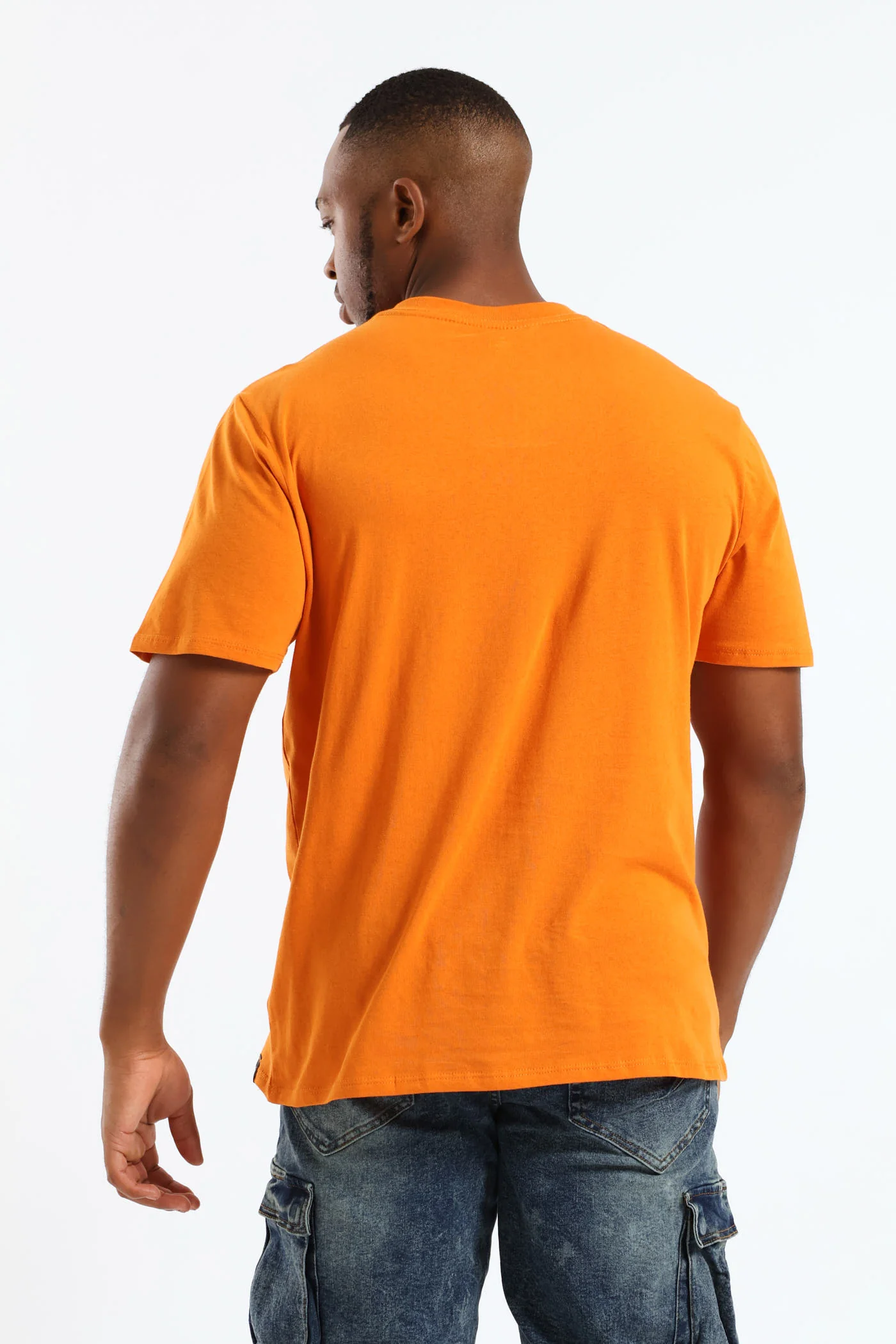 Tropical Print Tee - Orange - Image 3