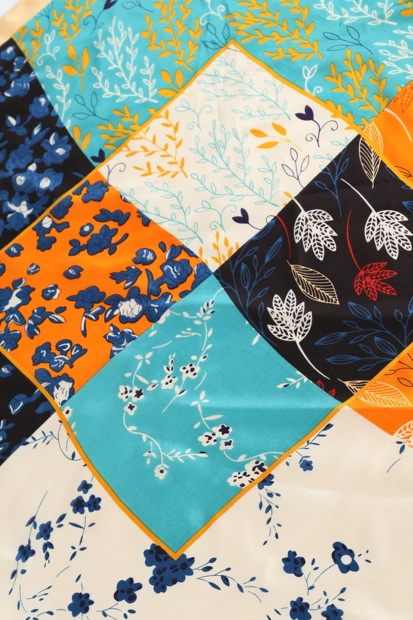 Tropical Water Colour Satin Feel Scarf - Multi - Image 2